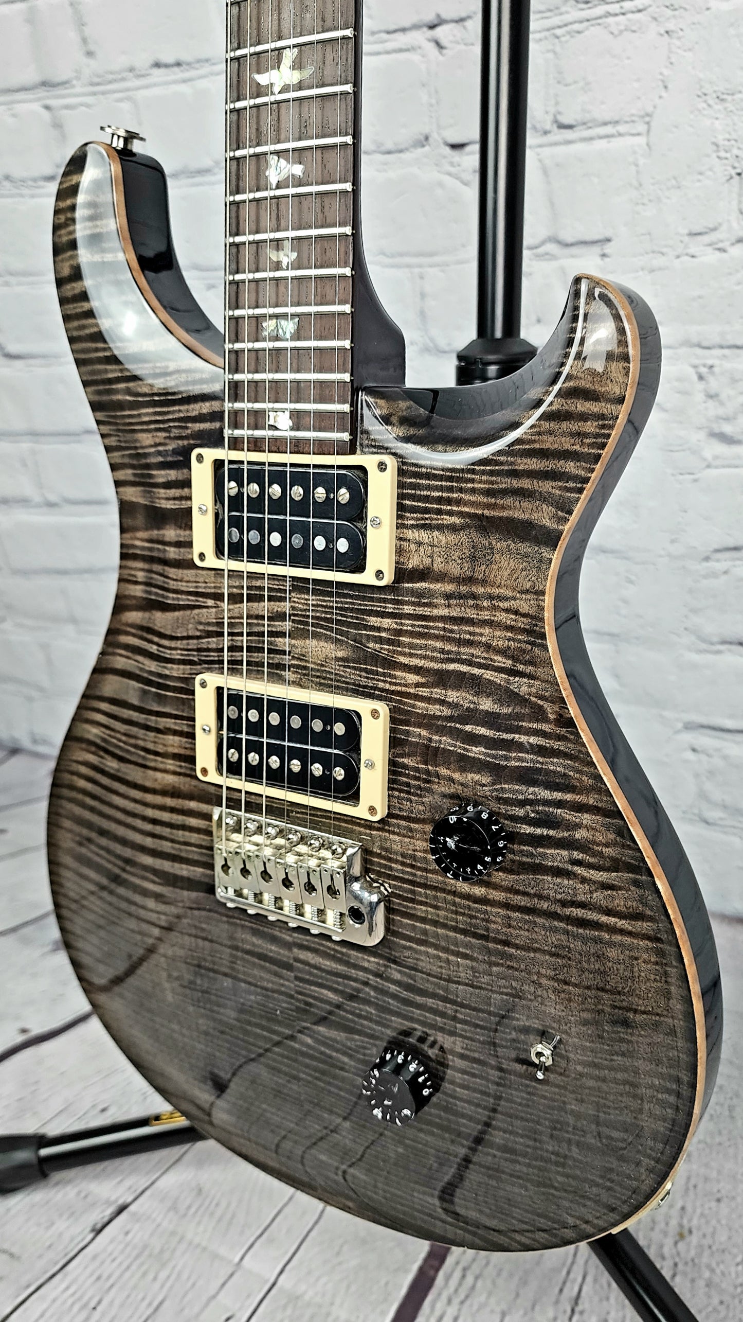 USED 1988 Paul Reed Smith PRS Custom 24 Signature #202/1000 Grey Black Brazilian