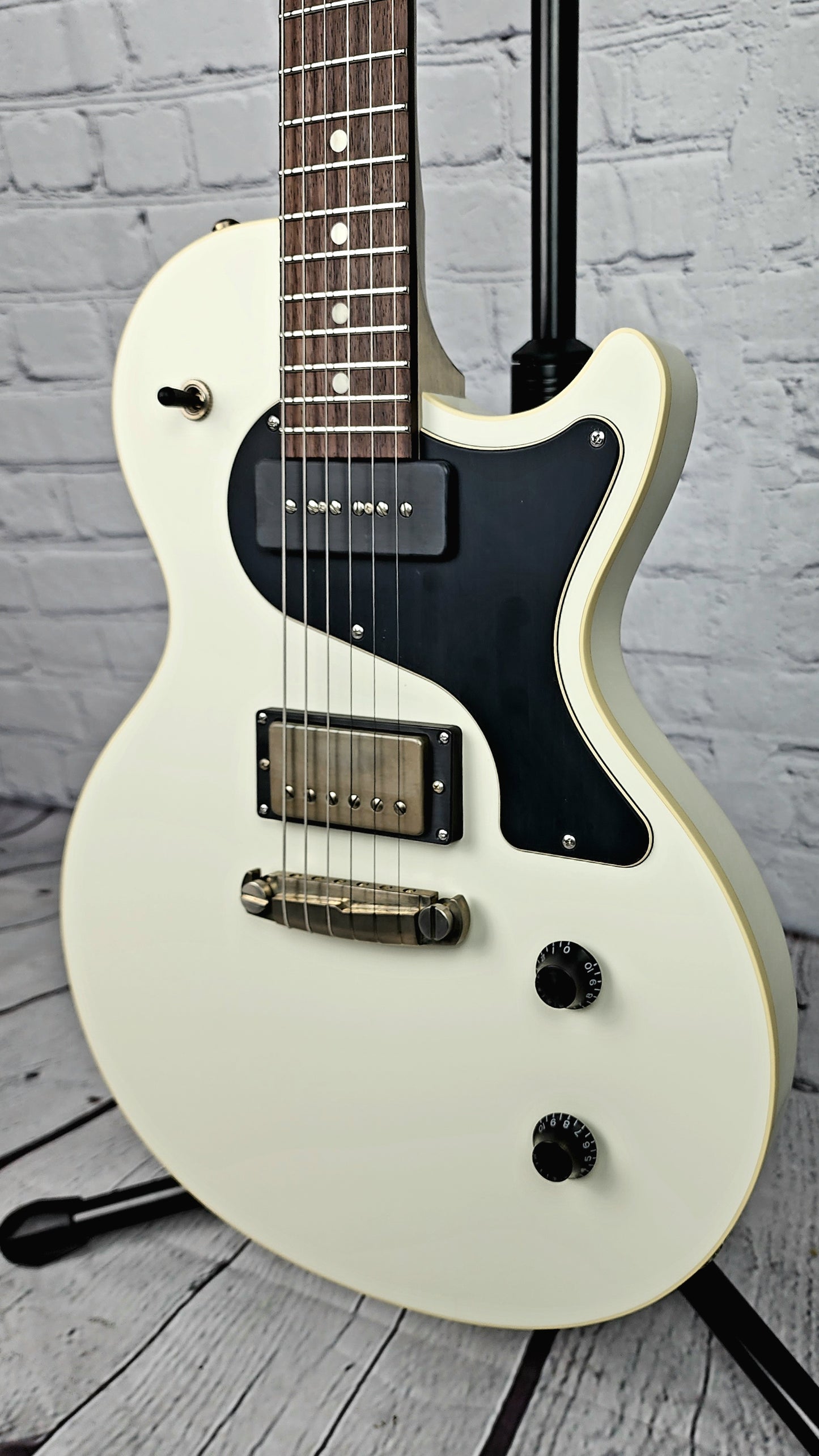 USED Nik Huber Krautster II Single Cut Electric Guitar Vintage White