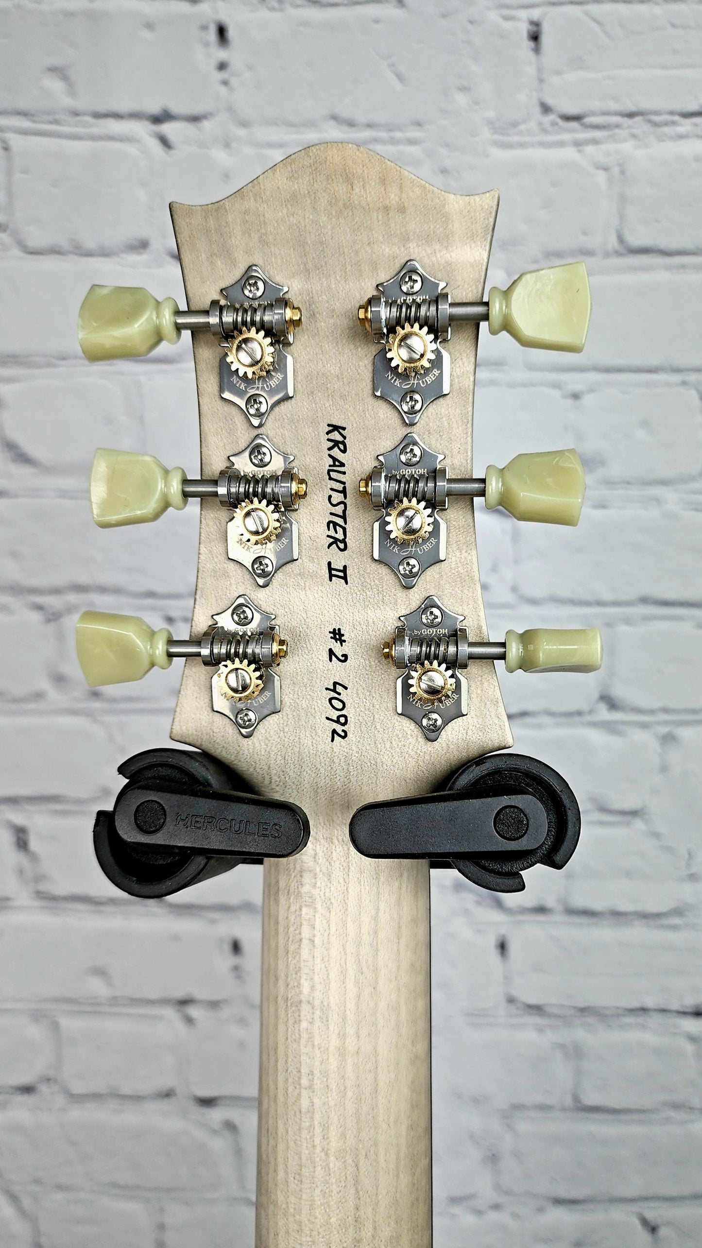 USED Nik Huber Krautster II Single Cut Electric Guitar Vintage White