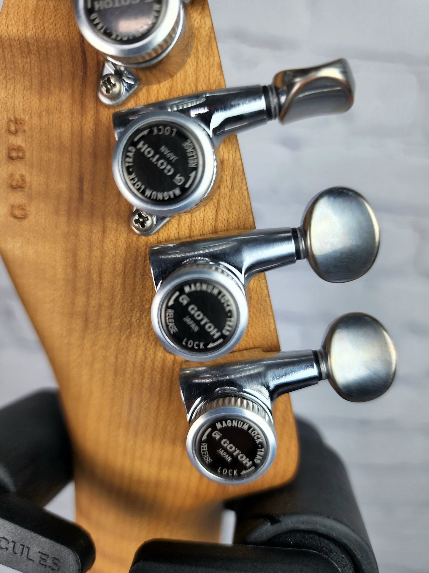 LSL Instruments Tbone One Black Electric Guitar Roasted Maple Neck Tortoise