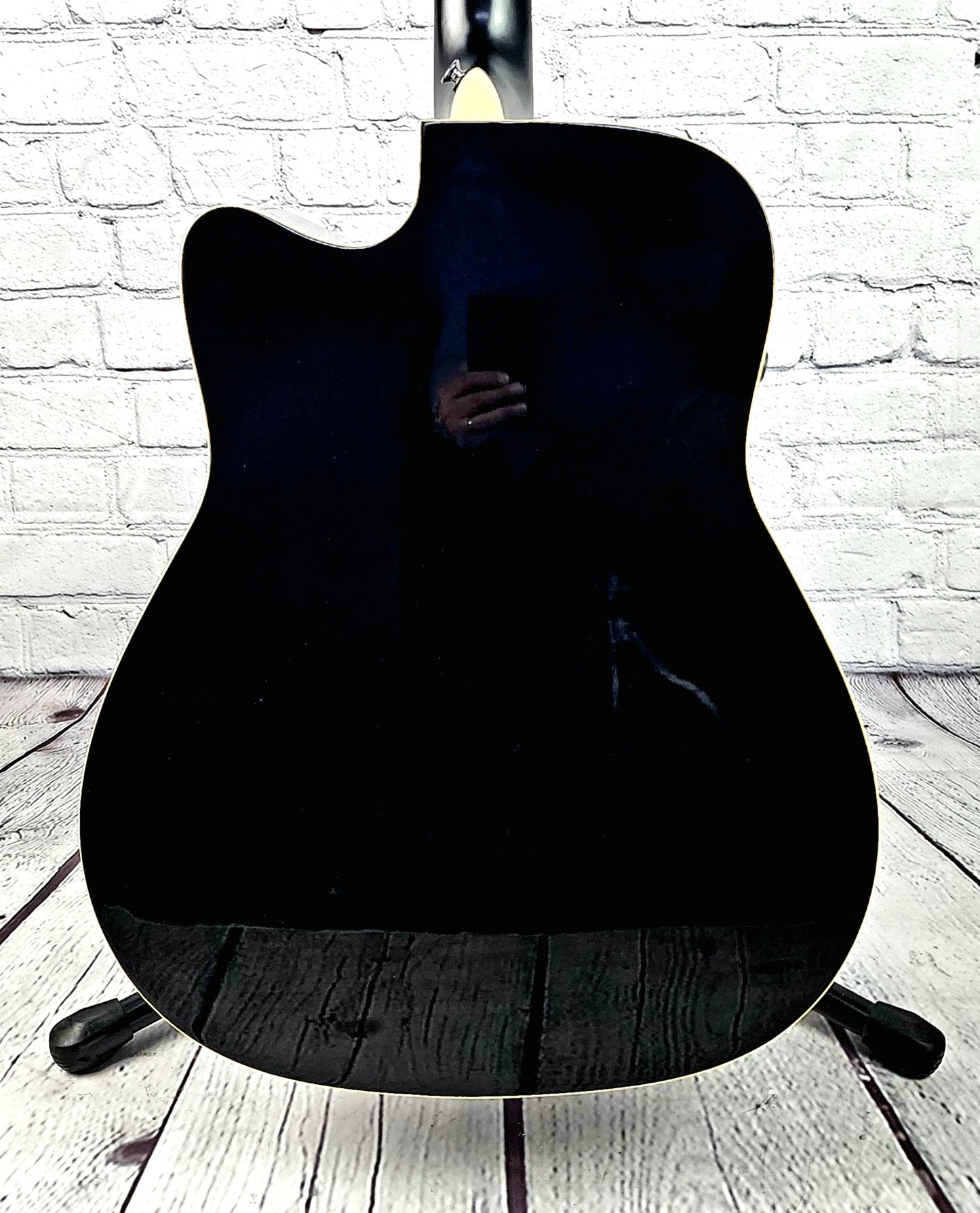 Yamaha FGC-TA BL TransAcoustic Cutaway Acoustic Guitar Black