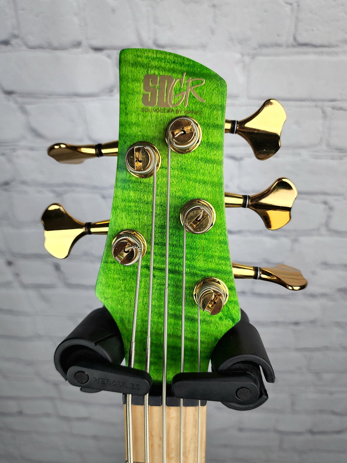 Ibanez Premium SR5FMDX EGL 5 String Bass Guitar Emerald Green Low Gloss