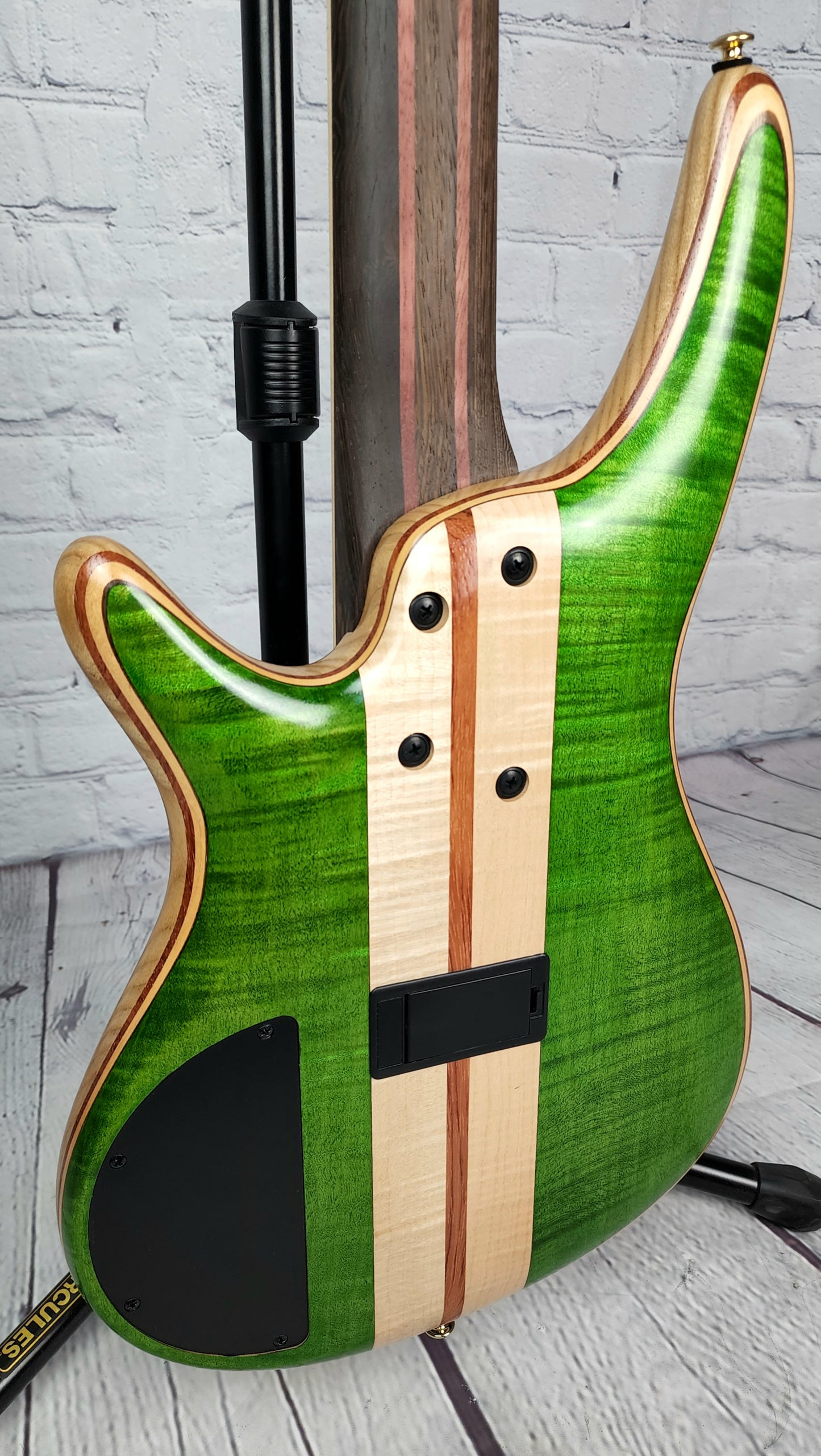Ibanez Premium SR5FMDX EGL 5 String Bass Guitar Emerald Green Low Gloss