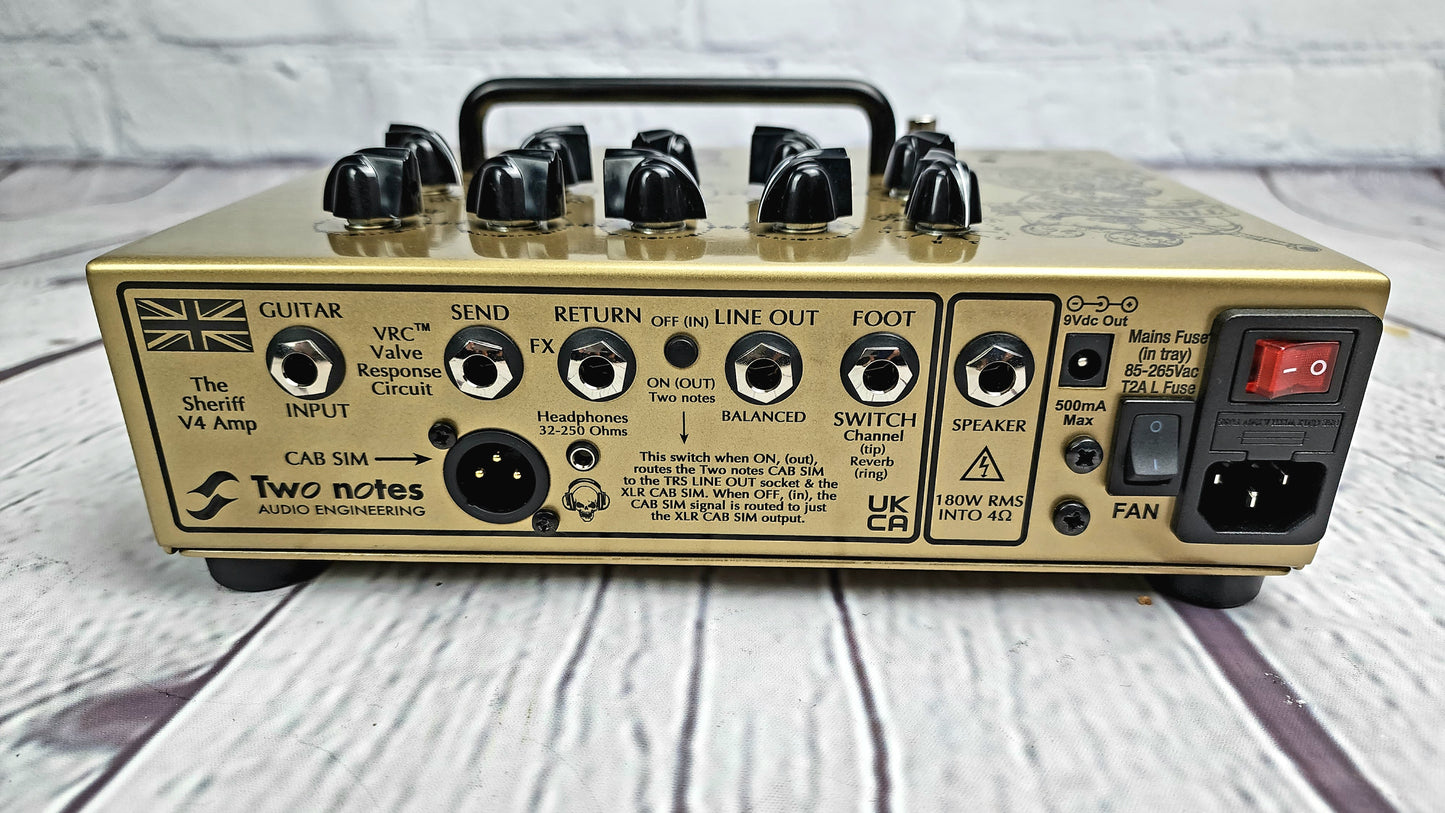 Victory Amplification V4 Sheriff Amplifier 180w Amp Two Notes Enabled
