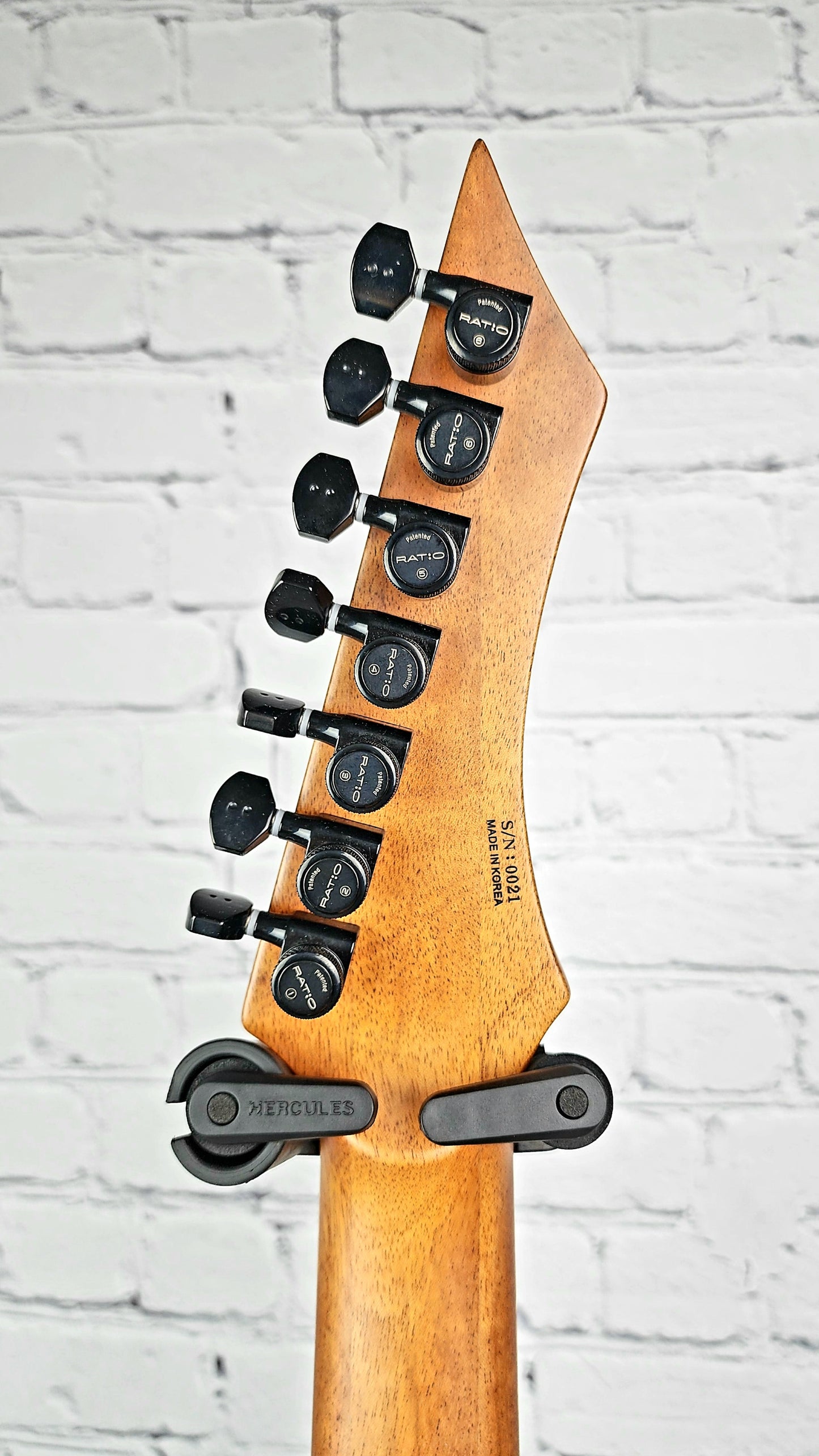 Charbonneau Guitars Scimtar 7S 7 String Green Burst Electric Guitar Bare Knuckle Hipshot