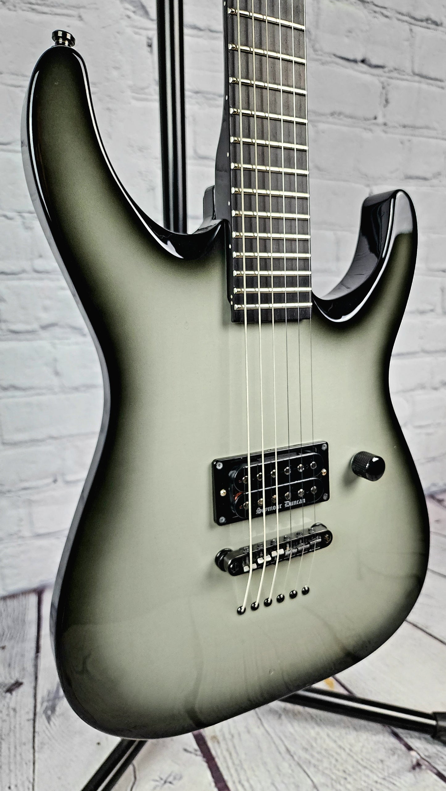 USED Jackson Pro Dinky Archtop COW 6 String Electric Guitar Silverburst