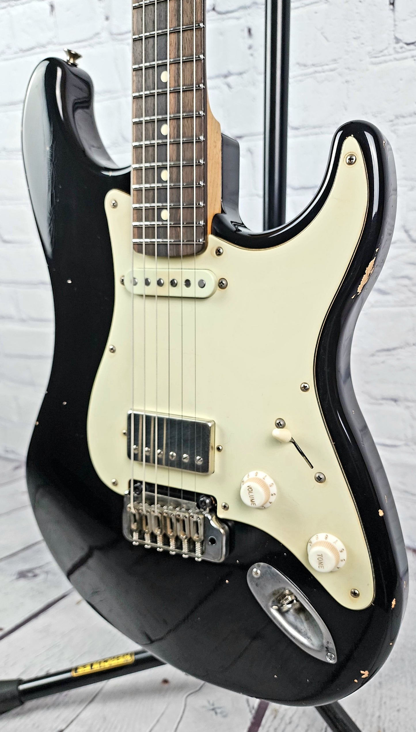 LSL Instruments Saticoy Custom H/S Reverse Headstock Stainless Frets Electric Guitar Black Gloss Nitro