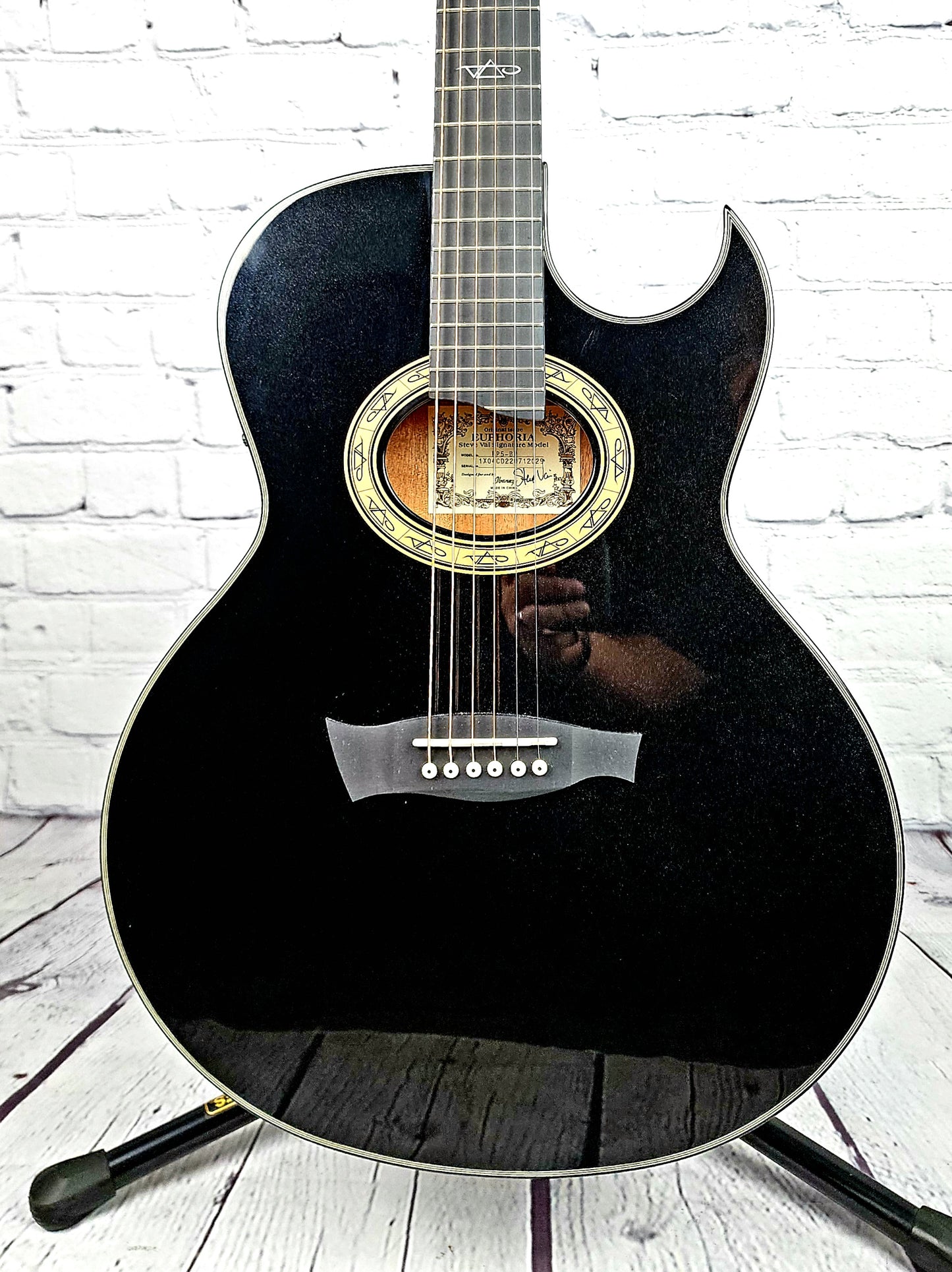 Ibanez EP5BP Euphoria Steve Vai 6 String Acoustic Guitar Black Pearl Gloss