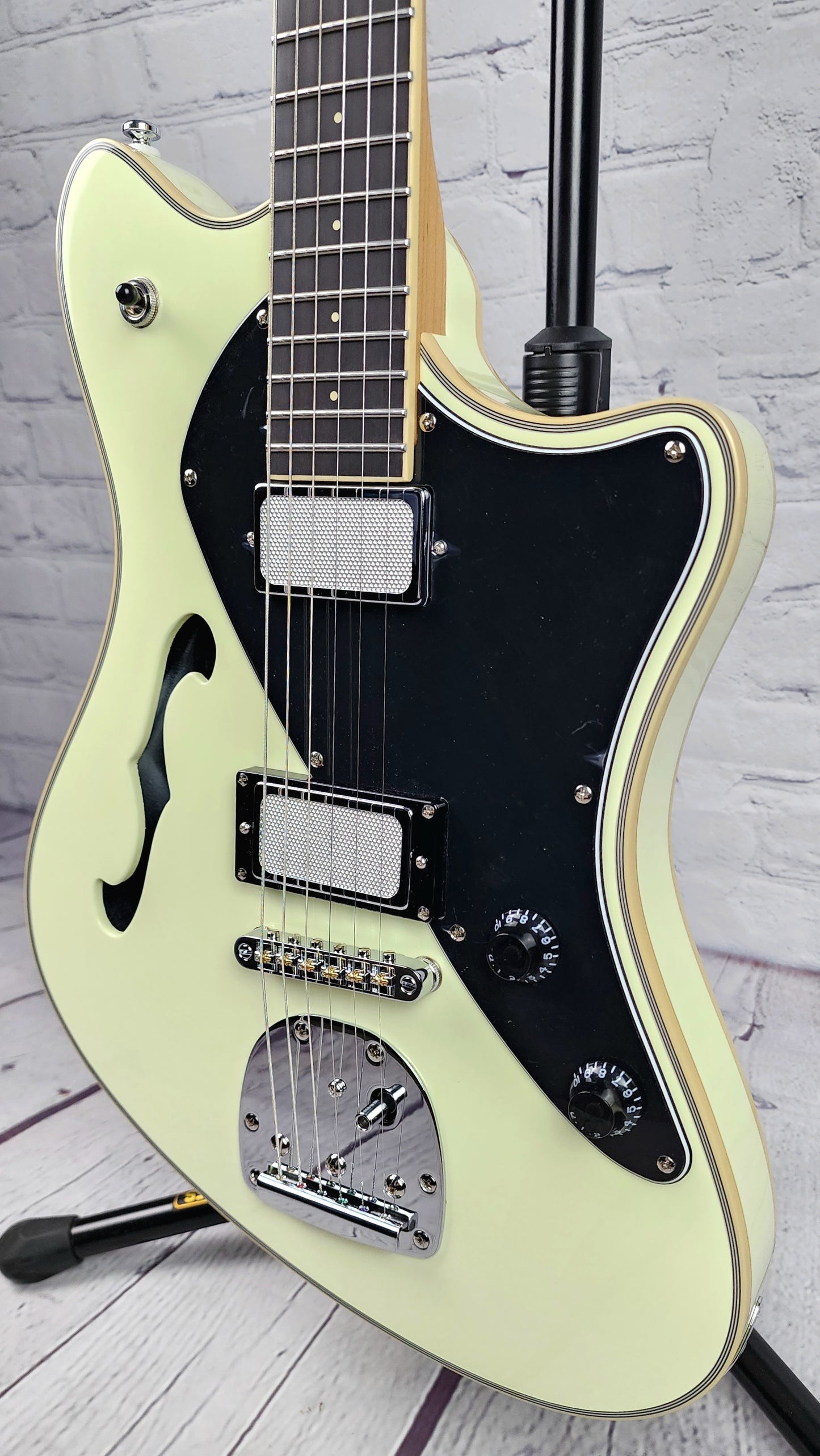 Balaguer Select Espada Ambient Semi-Hollow Electric Guitar Gloss Vintage White