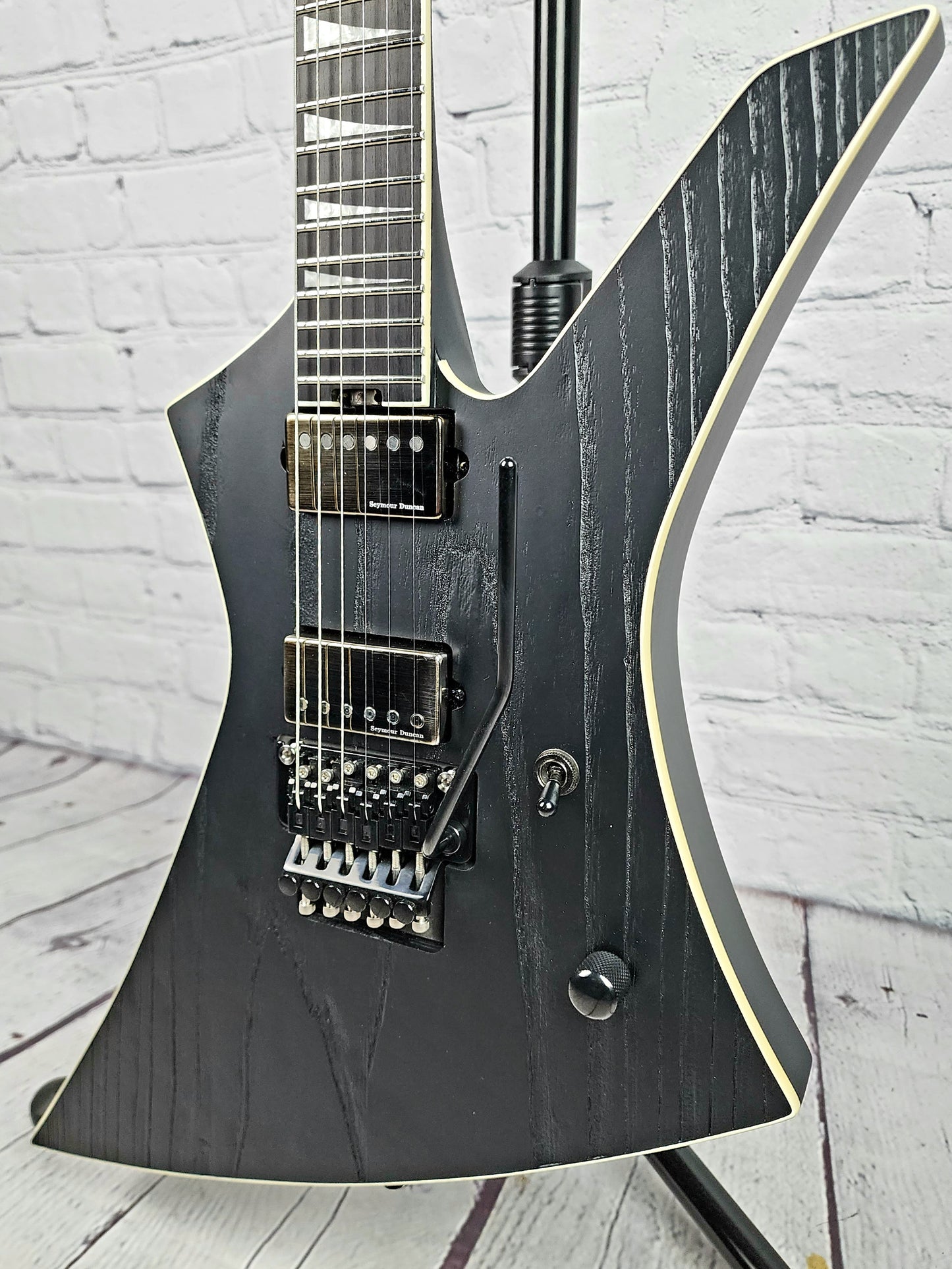 USED Jackson Kelly Jeff Loomis Signature Electric Guitar Sandblasted Satin Black