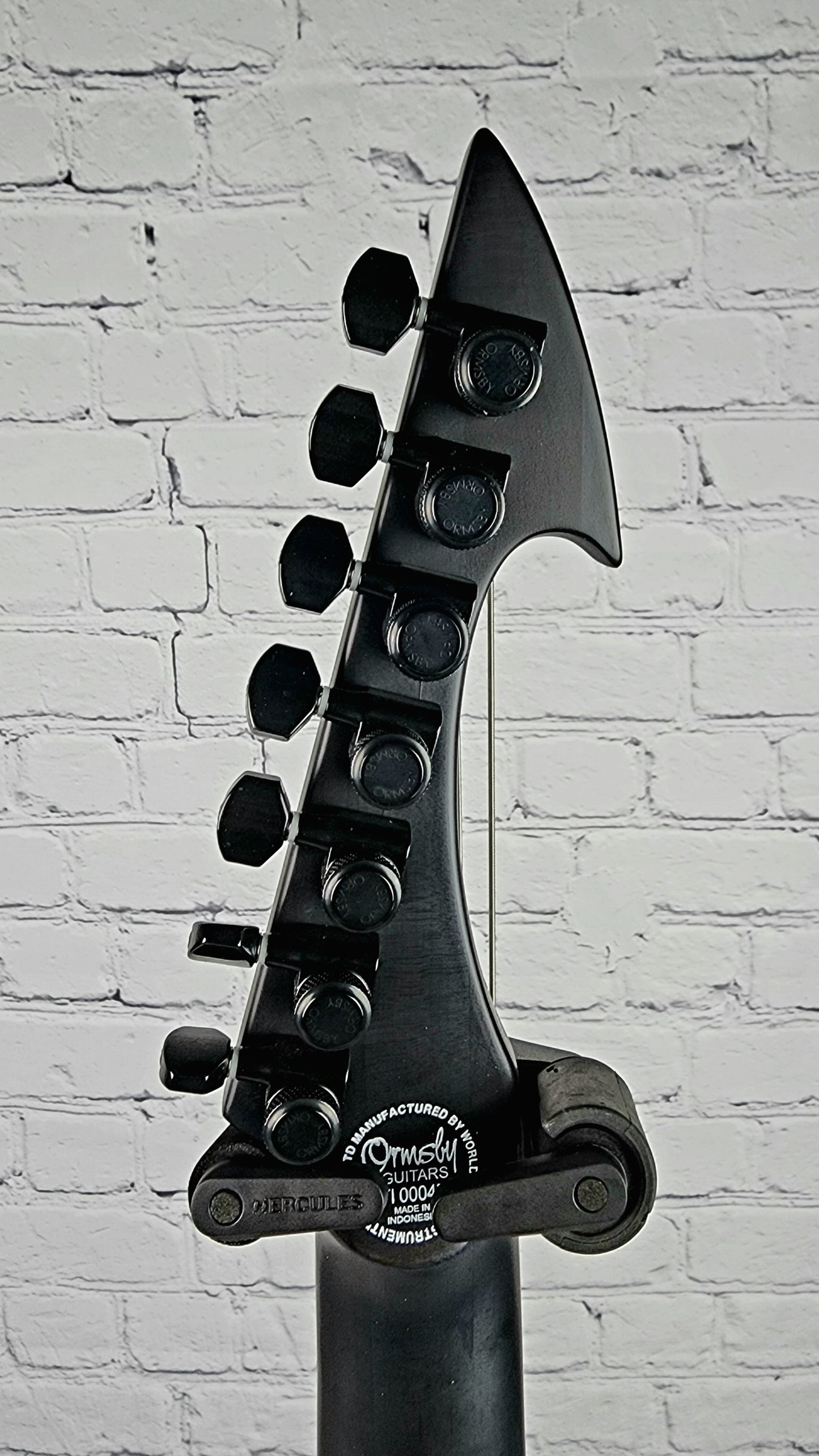 Ormsby Guitars Hype GTI Exotic Evertune 7 String Electric Guitar Poplar Burl Dahlia Black