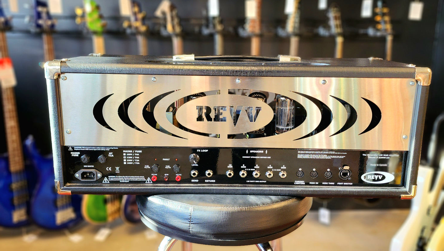 USED Revv Generator 120 4-Channel Mk II Tube Amplifier Head Black Tolex