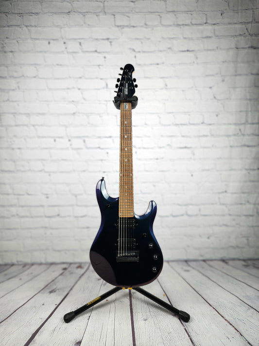 USED Ernie Ball Music Man JP7 John Petrucci 7 String Electric Guitar Mystic Dream