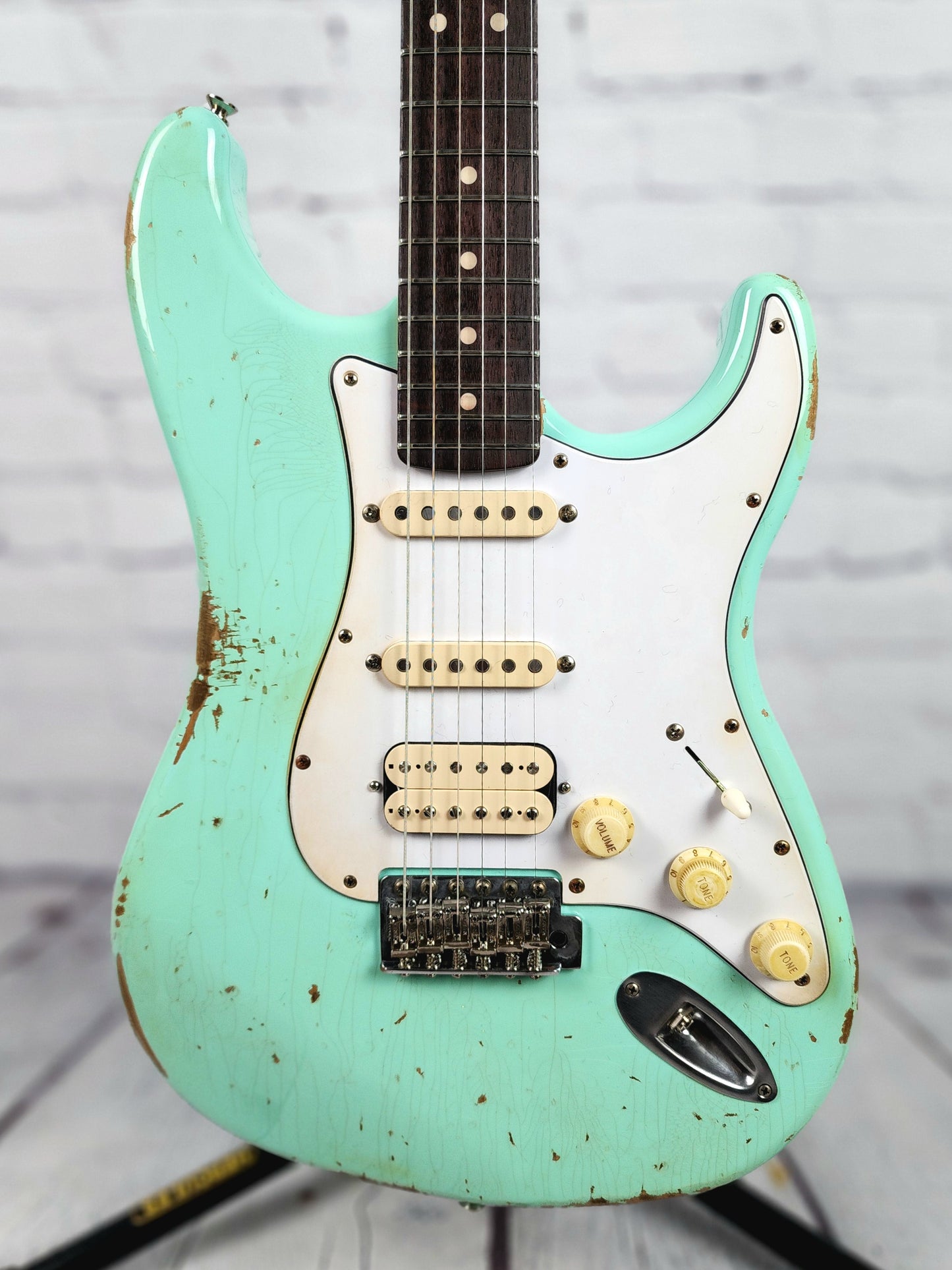 LSL Instruments Saticoy Custom Electric Guitar Heavy Aged Seafoam Green Nitro