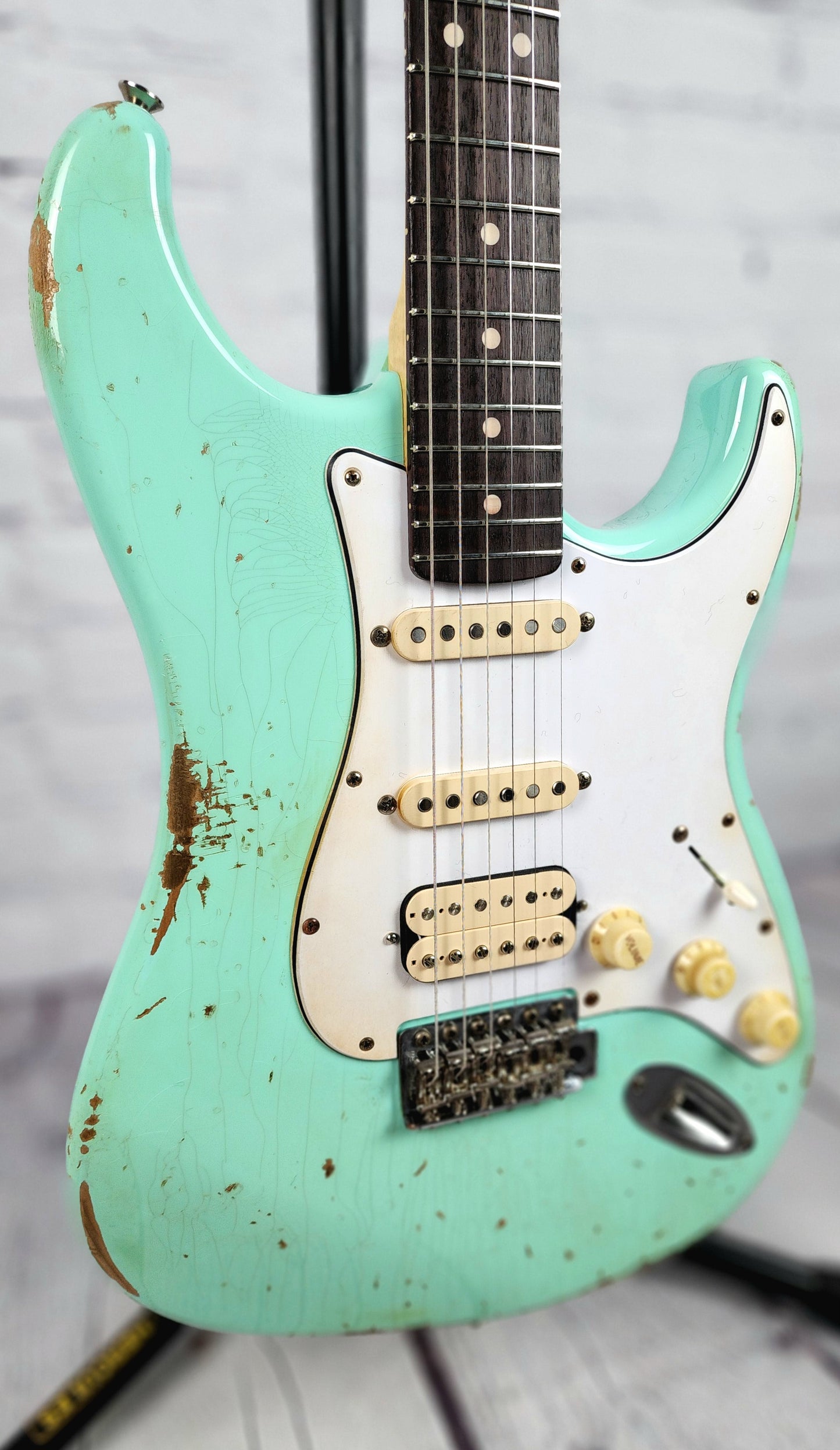 LSL Instruments Saticoy Custom Electric Guitar Heavy Aged Seafoam Green Nitro