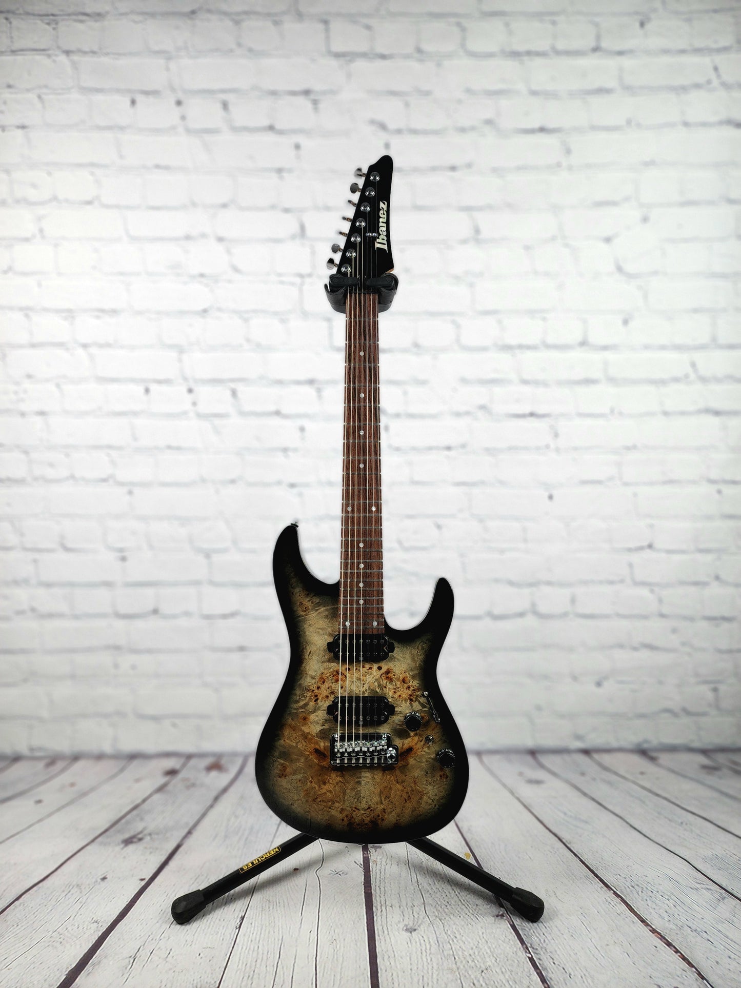 Ibanez Premium AZ427P1PB CK 7 String Electric Guitar Charcoal Black Burst