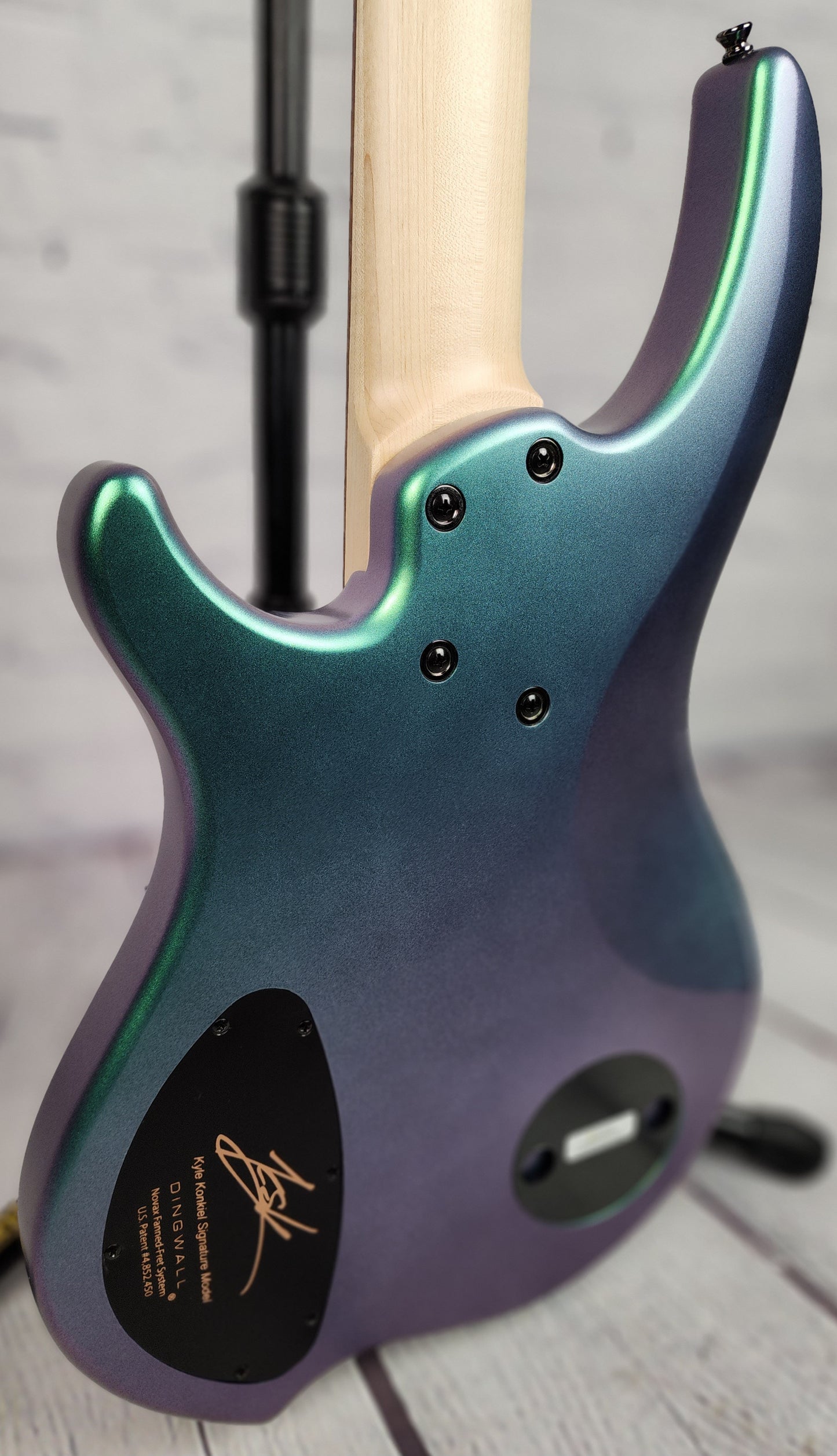 Dingwall Combustion Kyle Konkiel KK3 5 String Bass Guitar Green-to-Purple Color Shift
