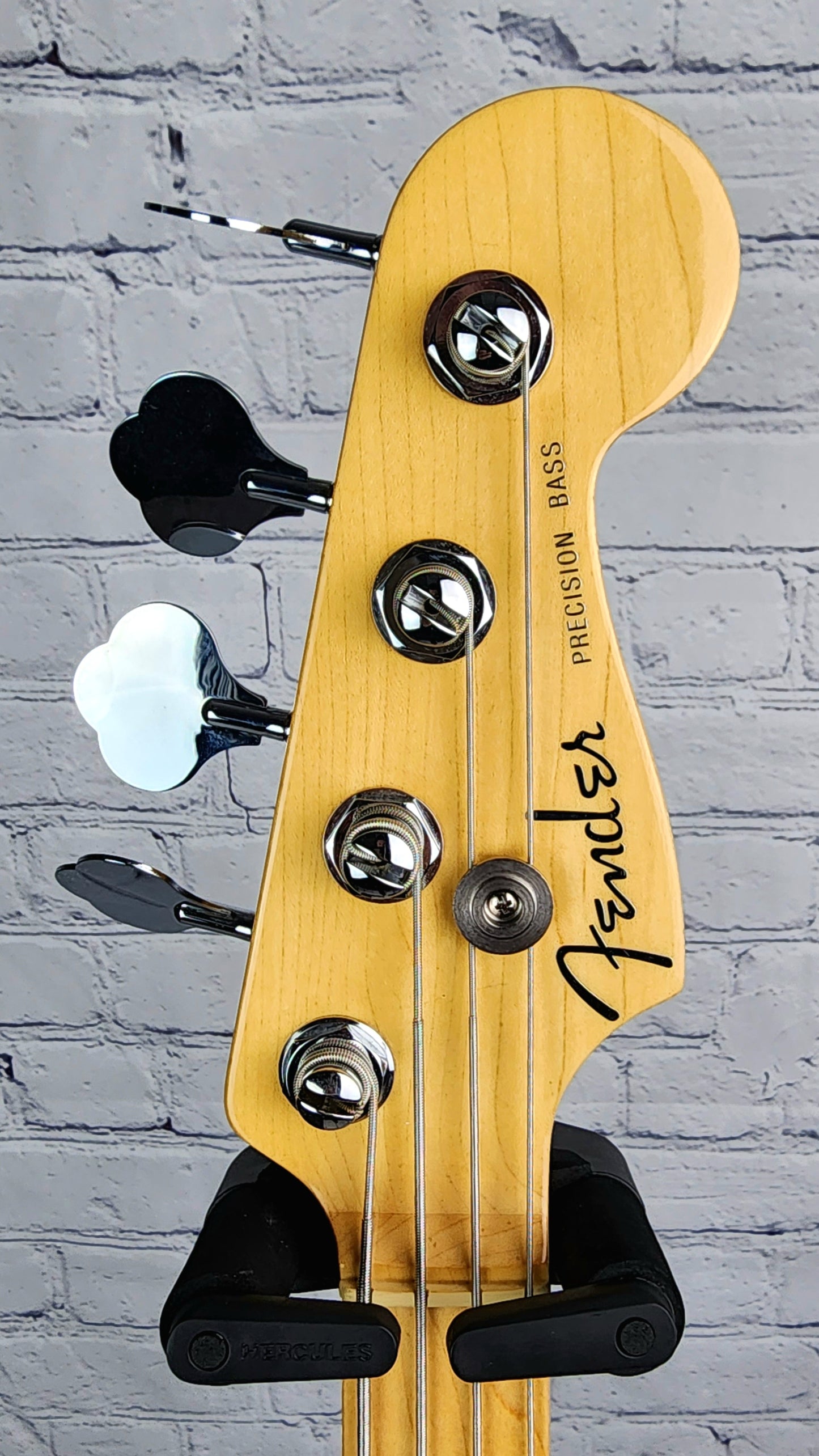 USED Fender American Deluxe Precision 4 String Bass PH Natural Ash 2002