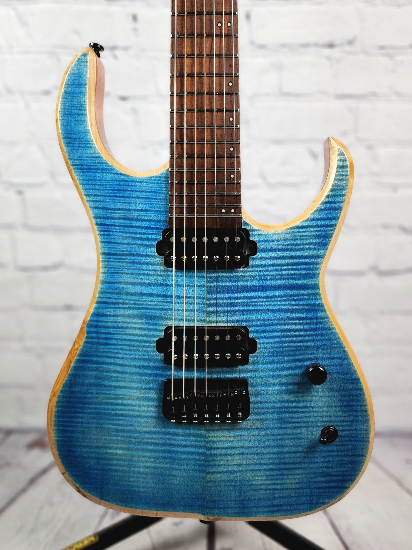 Charbonneau Guitars Scimtar 7S 7 String Electric Guitar Blue Denim