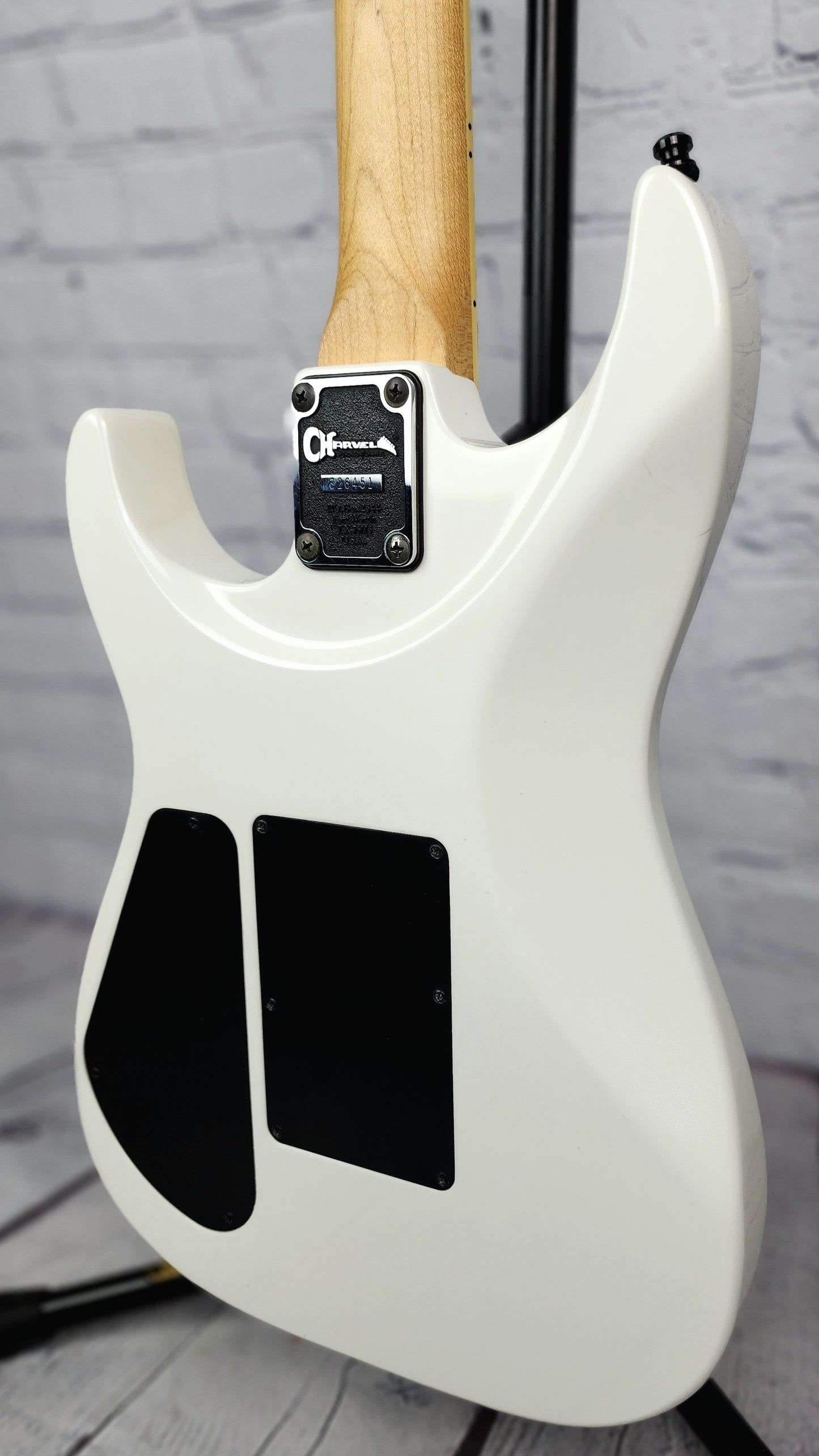 USED Charvel 475 Deluxe 1990 Electric Guitar Polar White Toothpaste Logo