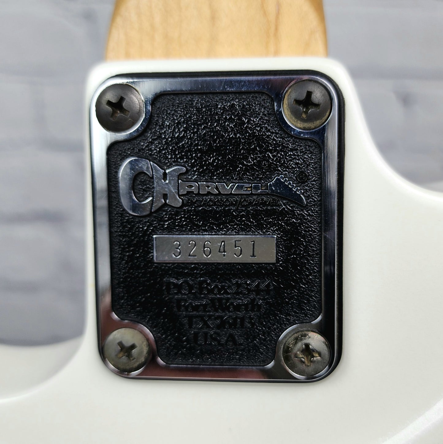 USED Charvel 475 Deluxe 1990 Electric Guitar Polar White Toothpaste Logo