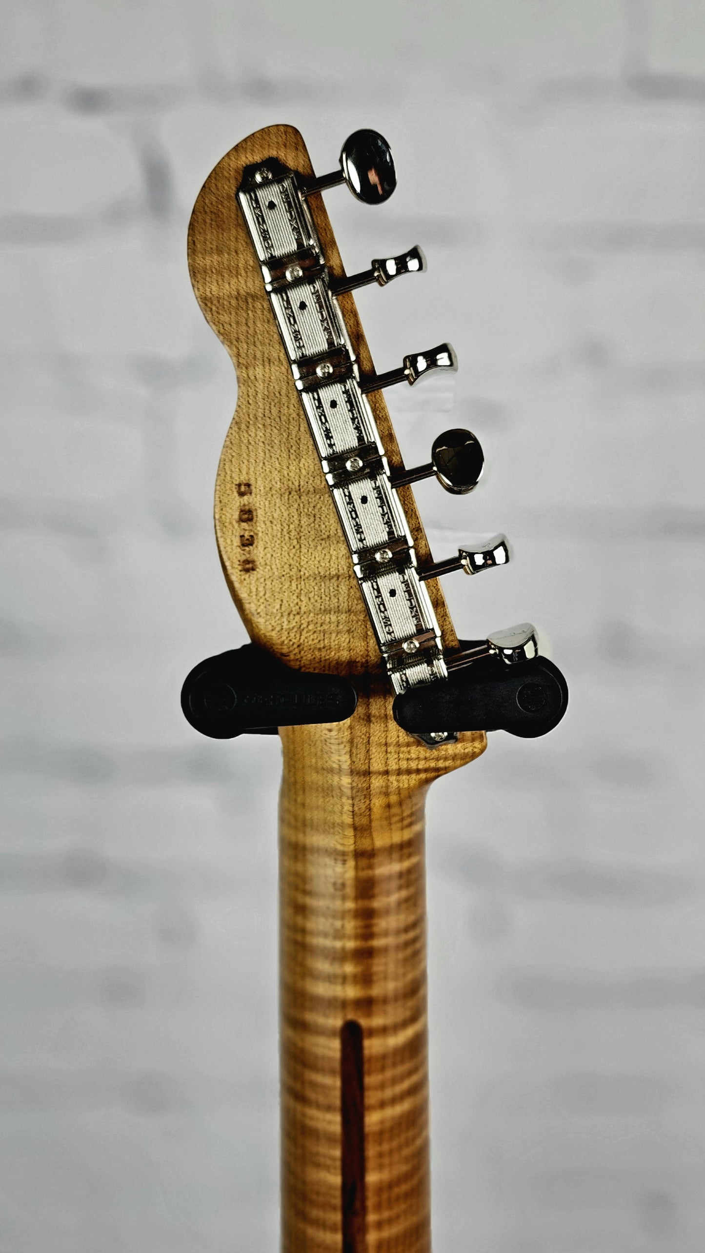 LSL Instruments Tbone Deluxe Electric Guitar 5A Curly Koa Ice Tea Burst