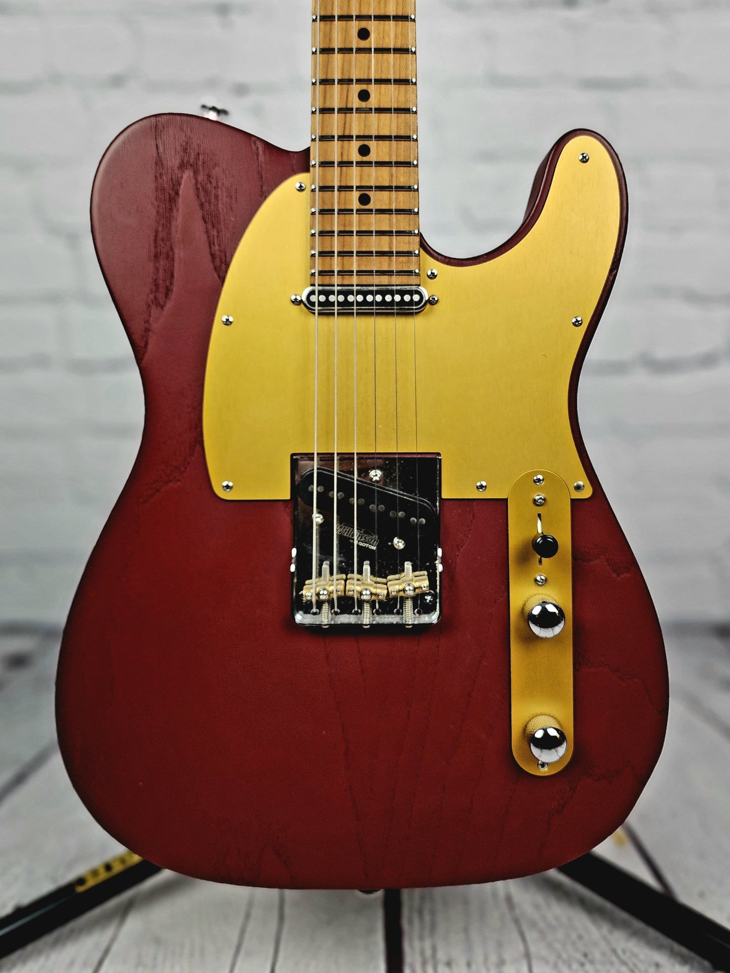 USED Suhr Andy Wood T Style 6 String Electric Guitar Iron Red