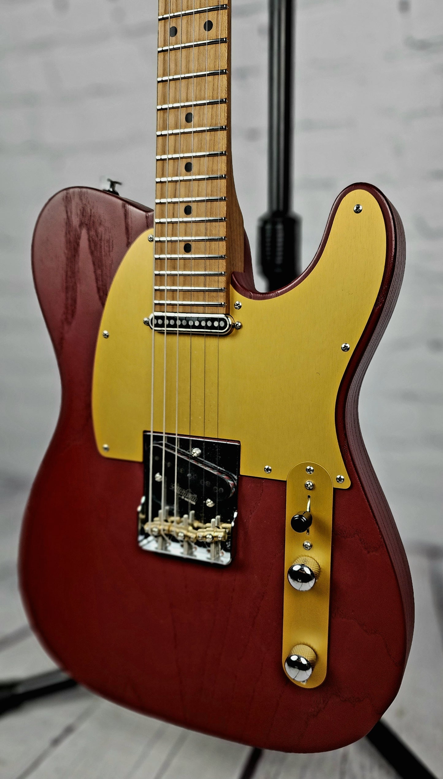 USED Suhr Andy Wood T Style 6 String Electric Guitar Iron Red