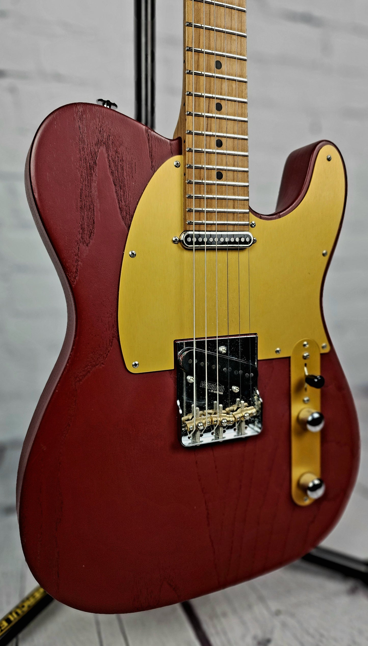 USED Suhr Andy Wood T Style 6 String Electric Guitar Iron Red