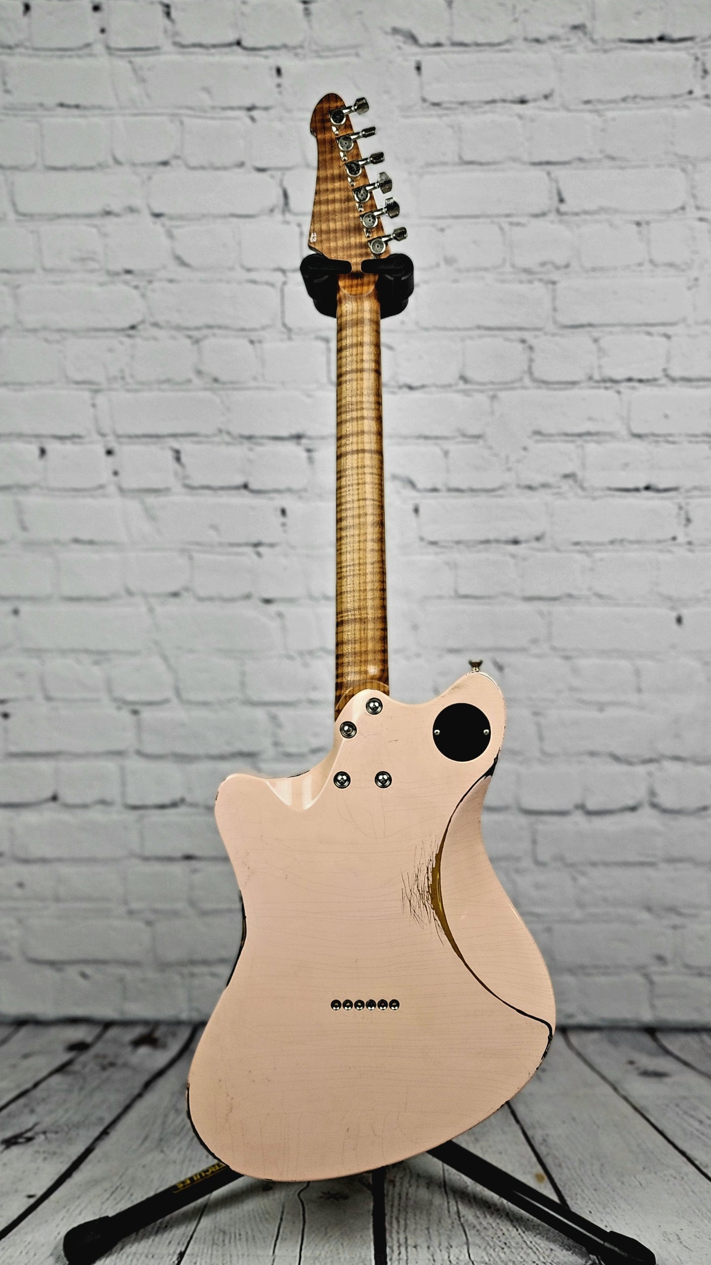Balaguer Guitars USA Series Espada Shell Pink Over Sunburst Roasted Maple