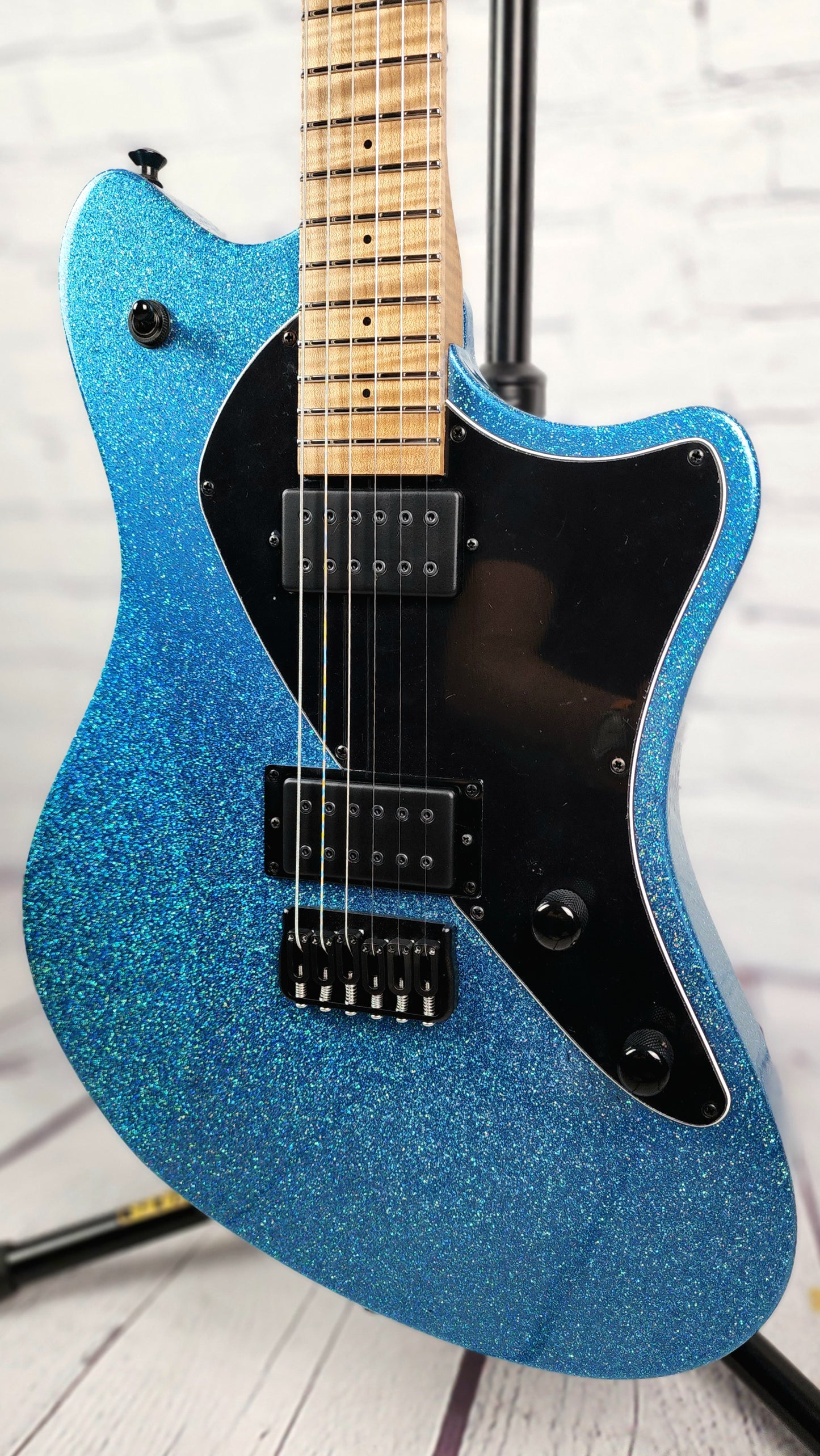 Balaguer Guitars USA Series Espada Gloss Ocean Sparkle Roasted Maple