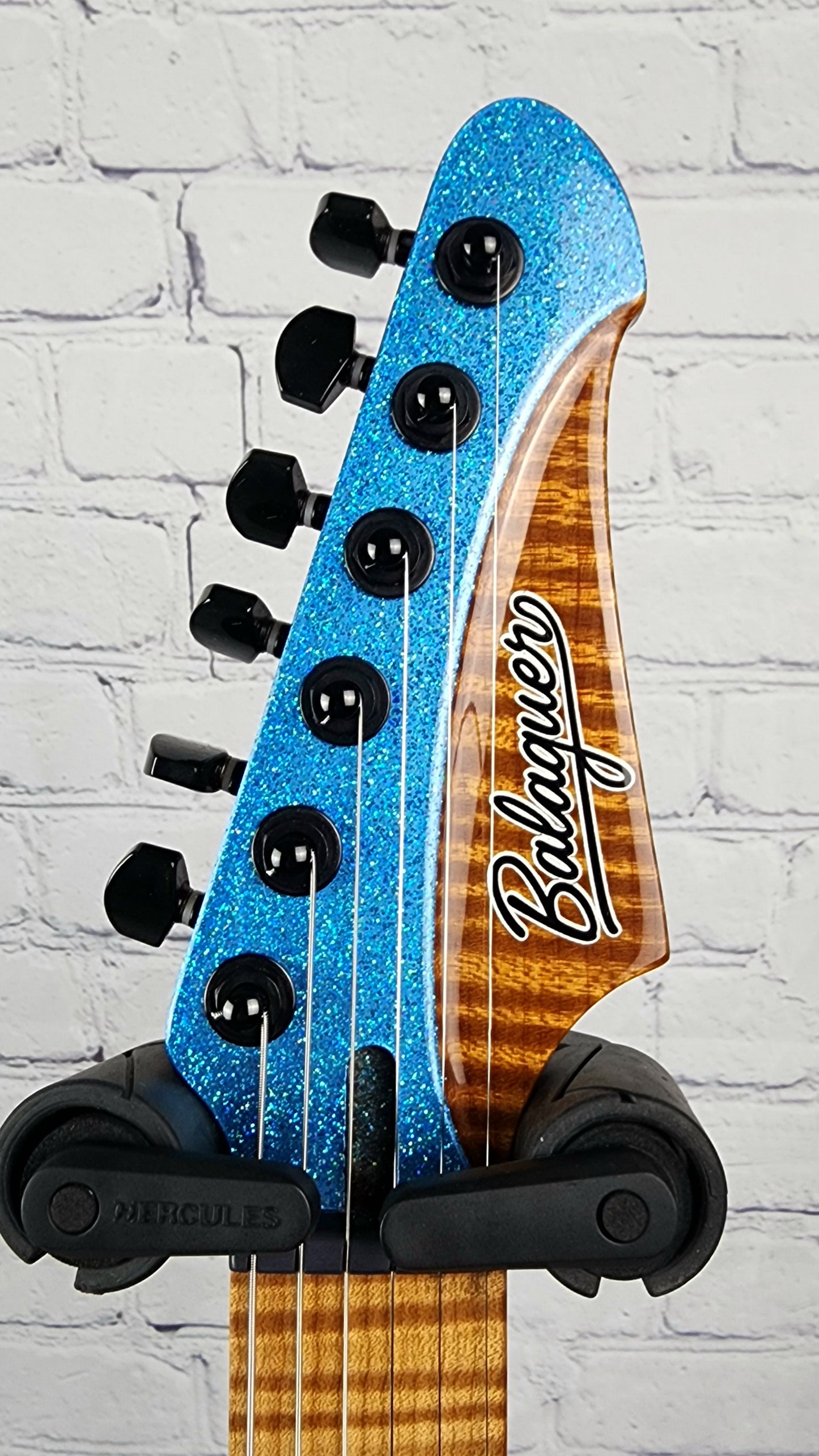 Balaguer Guitars USA Series Espada Gloss Ocean Sparkle Roasted Maple