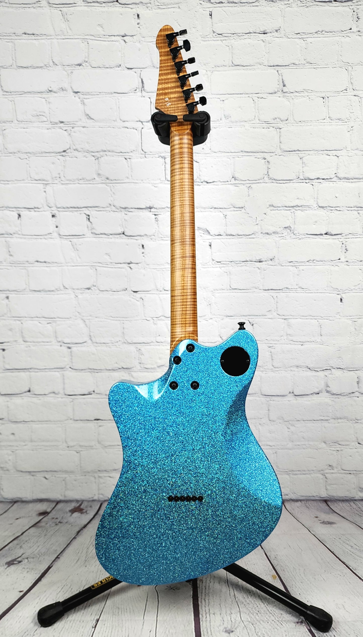 Balaguer Guitars USA Series Espada Gloss Ocean Sparkle Roasted Maple