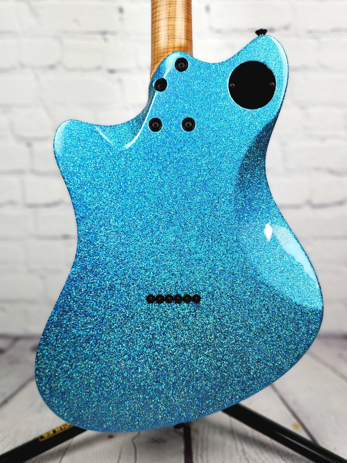 Balaguer Guitars USA Series Espada Gloss Ocean Sparkle Roasted Maple