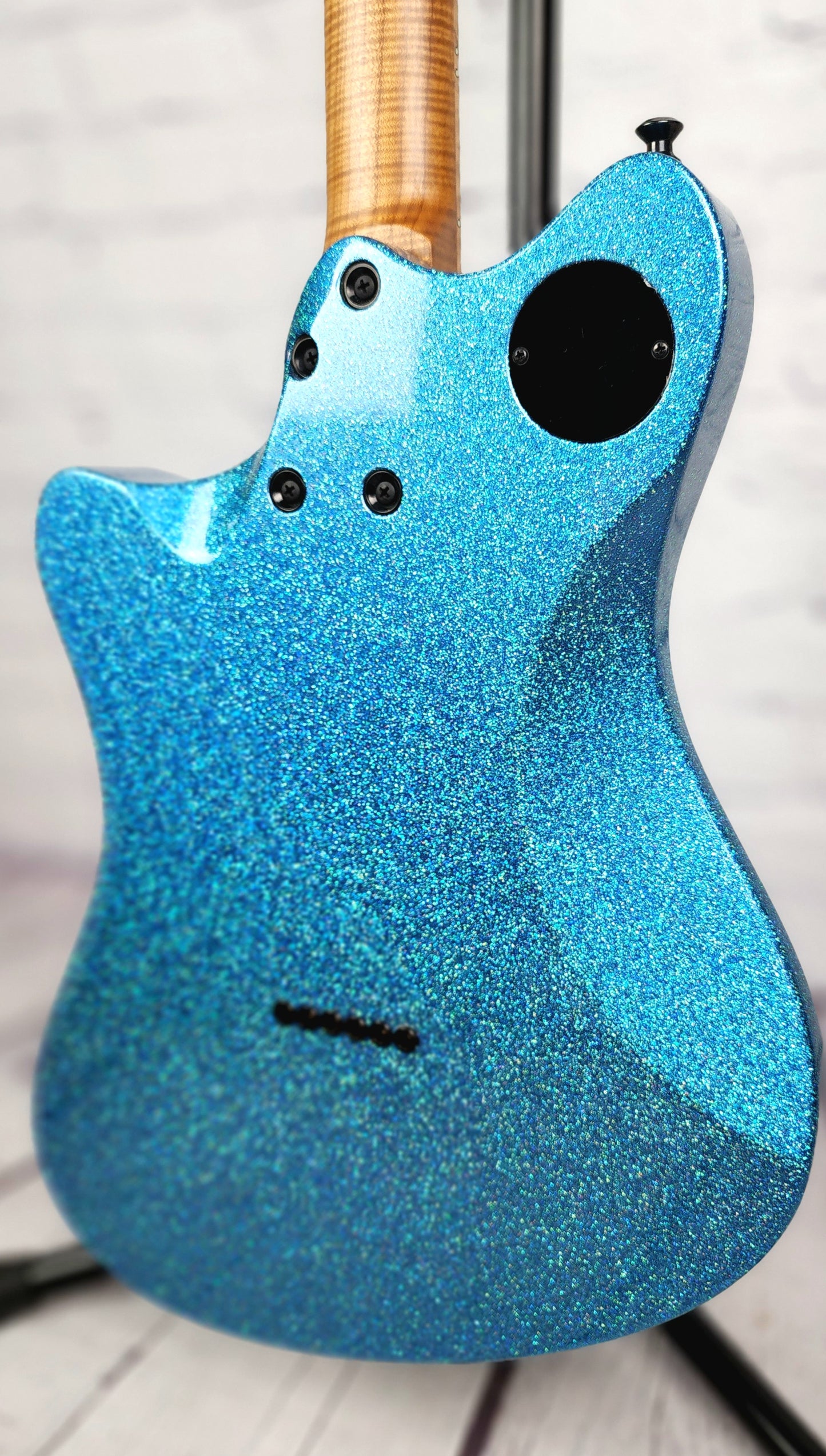 Balaguer Guitars USA Series Espada Gloss Ocean Sparkle Roasted Maple