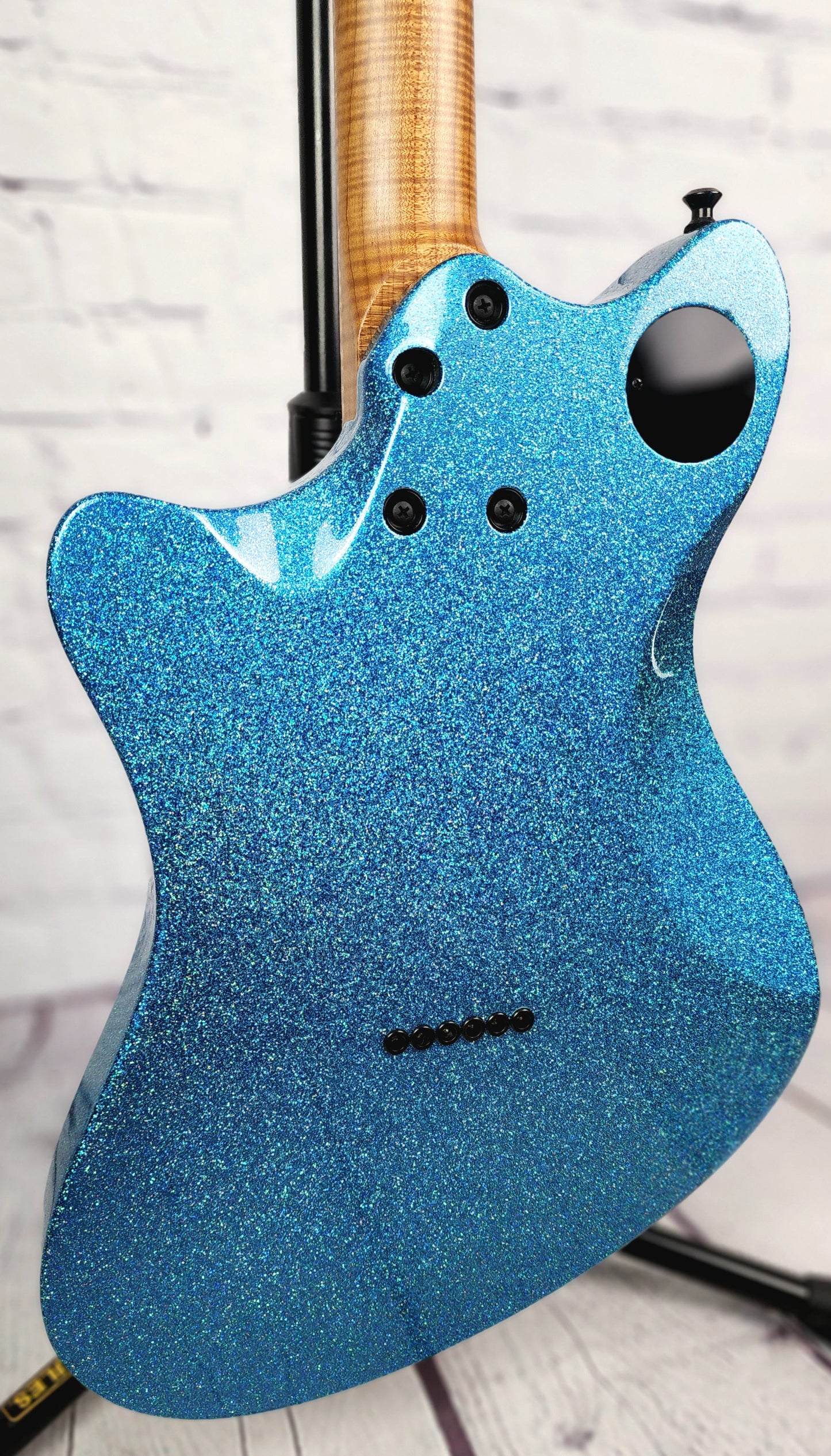 Balaguer Guitars USA Series Espada Gloss Ocean Sparkle Roasted Maple