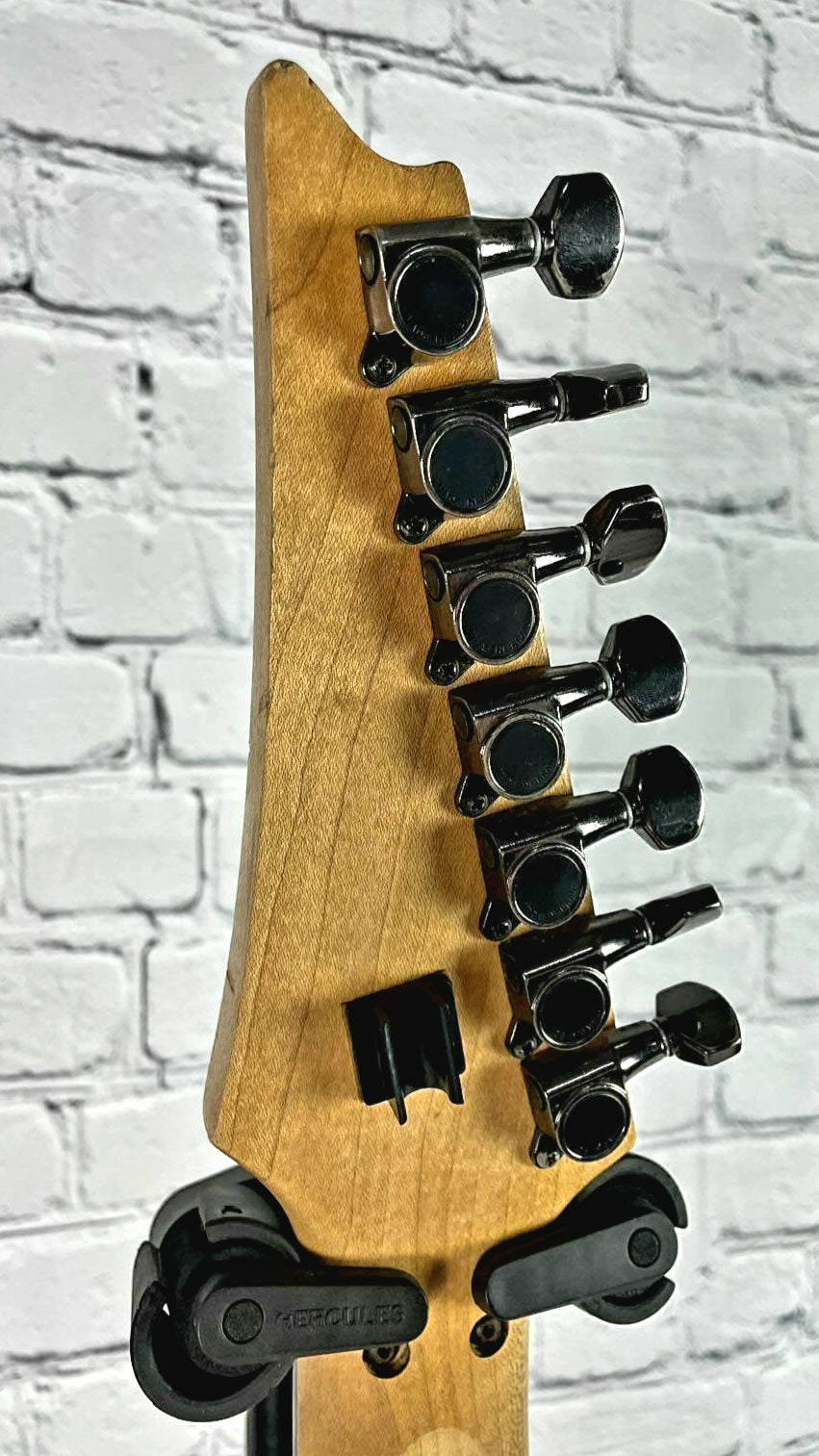 USED Ibanez Universe UV7PWH 1991 White 7 String Electric Guitar