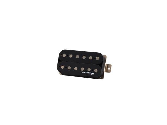 Lundgren Pickups M6 Black Bobbin 6 String Pickup Set Black Poles Single Conductor