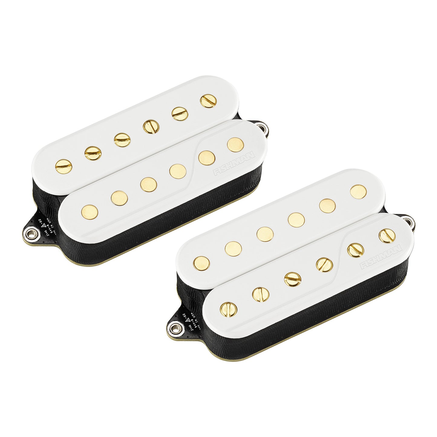 Fishman Fluence Pickups Scott Lepage 6 String Active Pickup Set White w/Gold