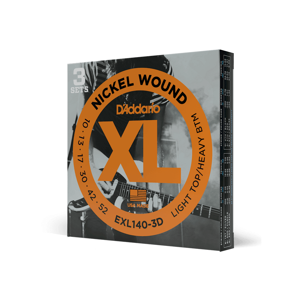 D'addario XL 3-Pack Electric Guitar Strings - Guitar Brando