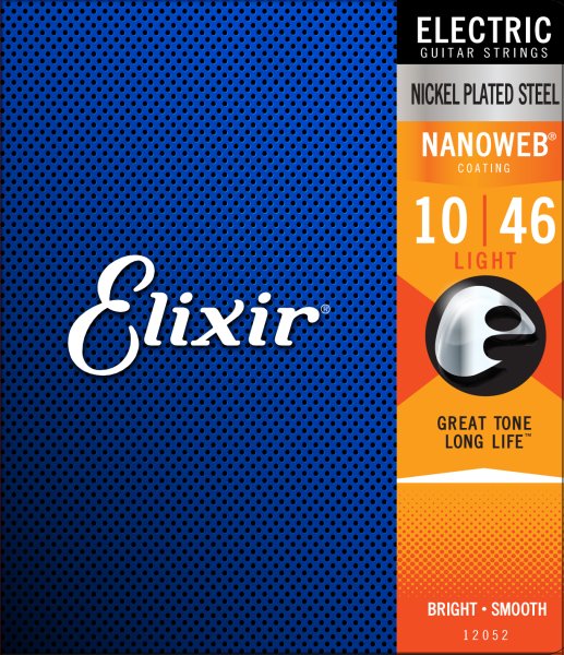 Elixir Nickel Plated Steel Electric Guitar Strings NANOWEB