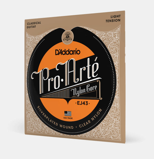 D'addario Pro-Arte Nylon Core Classical Guitar Strings (Light Tension)