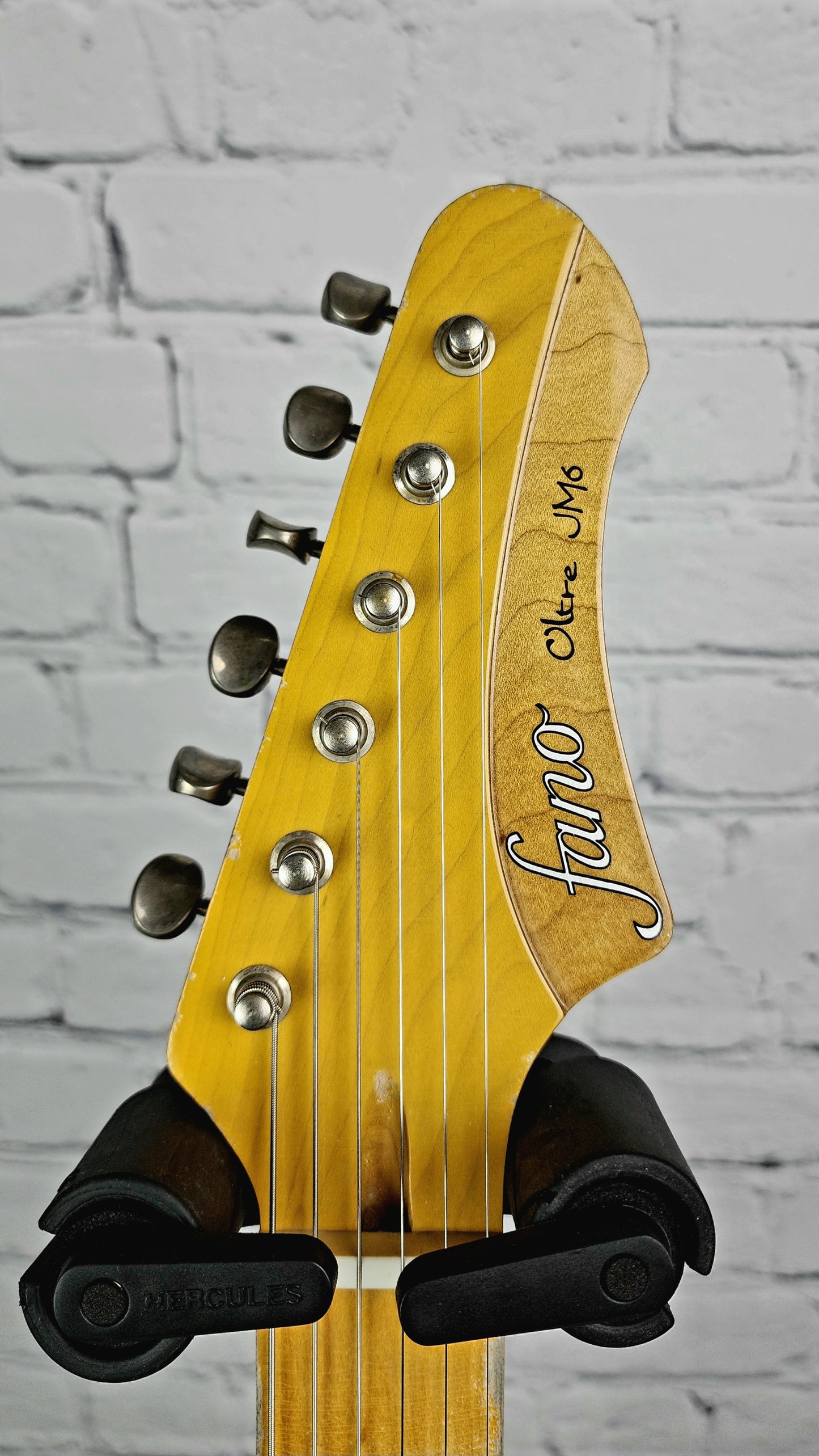 Fano Guitars JM6 Oltre 6 String Electric Guitar Butterscotch Blonde Black Pickguard Lollar Imperial