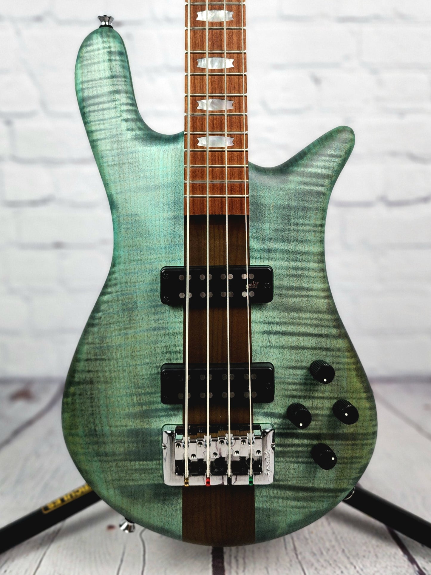 Spector Euro 4 RST TRQ 4 String Bass Turquoise Tide Matte Roasted Maple