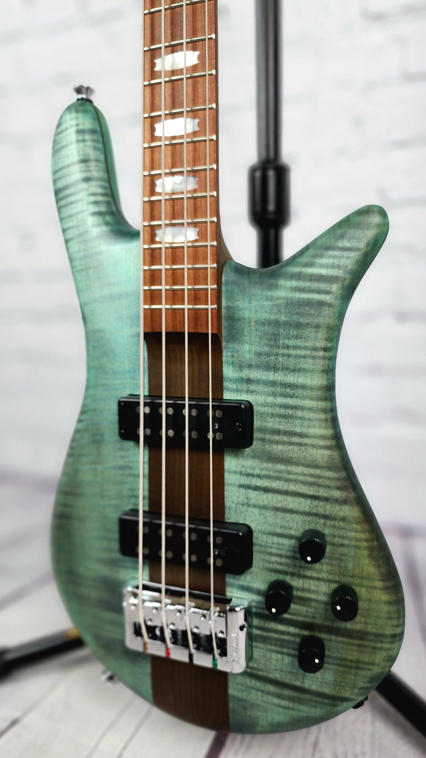 Spector Euro 4 RST TRQ 4 String Bass Turquoise Tide Matte Roasted Maple