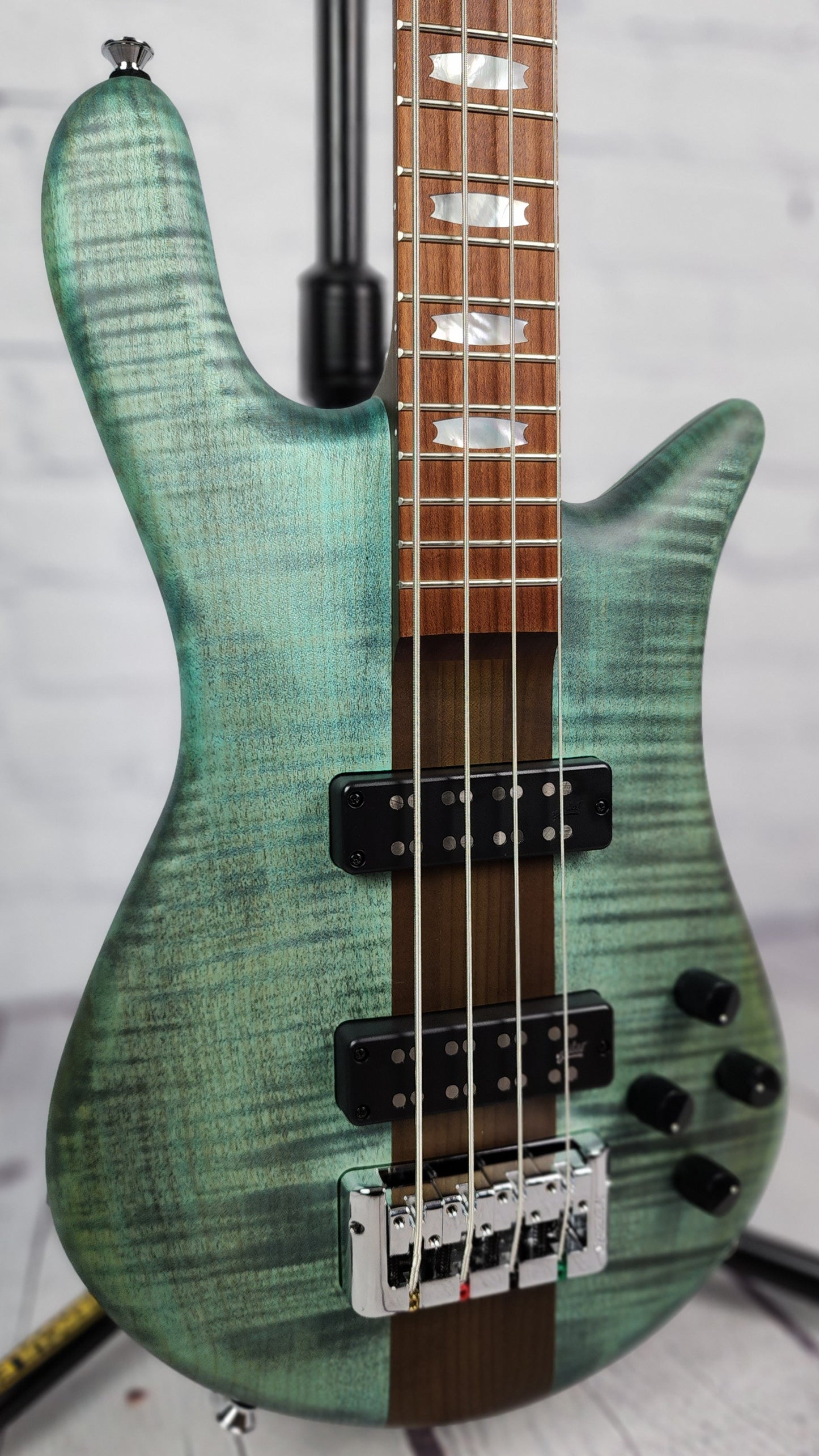 Spector Euro 4 RST TRQ 4 String Bass Turquoise Tide Matte Roasted Maple