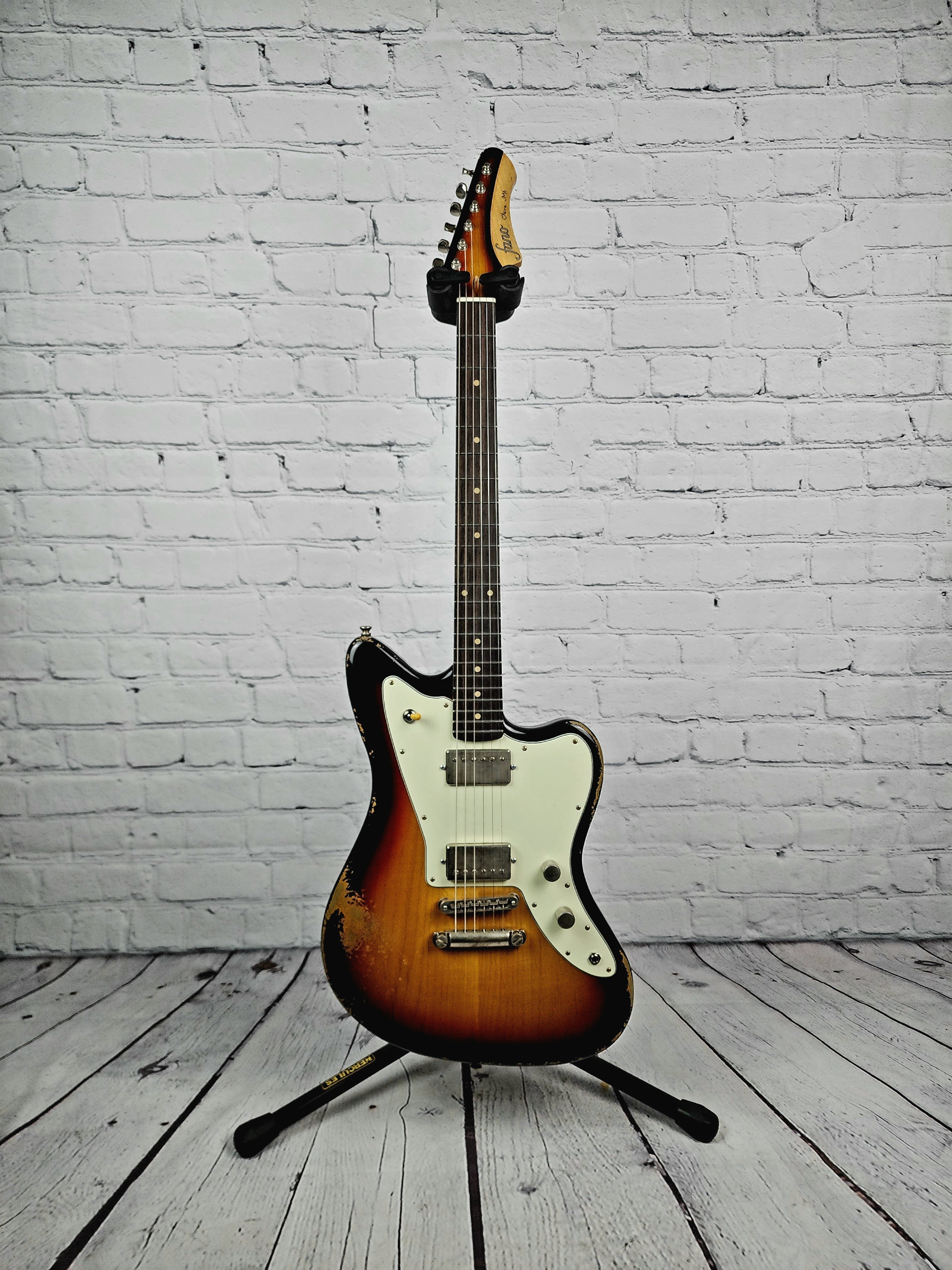 Fano JM6 Oltre 6 String Electric Guitar RW Medium Distress 3-Tone Sunb ...