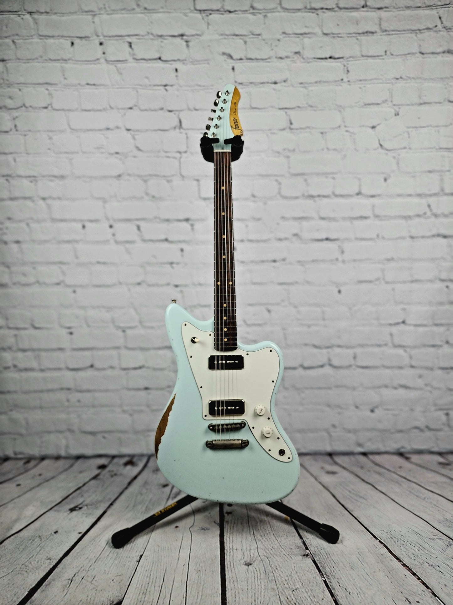Fano Guitars JM6 Oltre 6 String Electric Guitar RW Lollar 50s Wind P90 Blue Boy