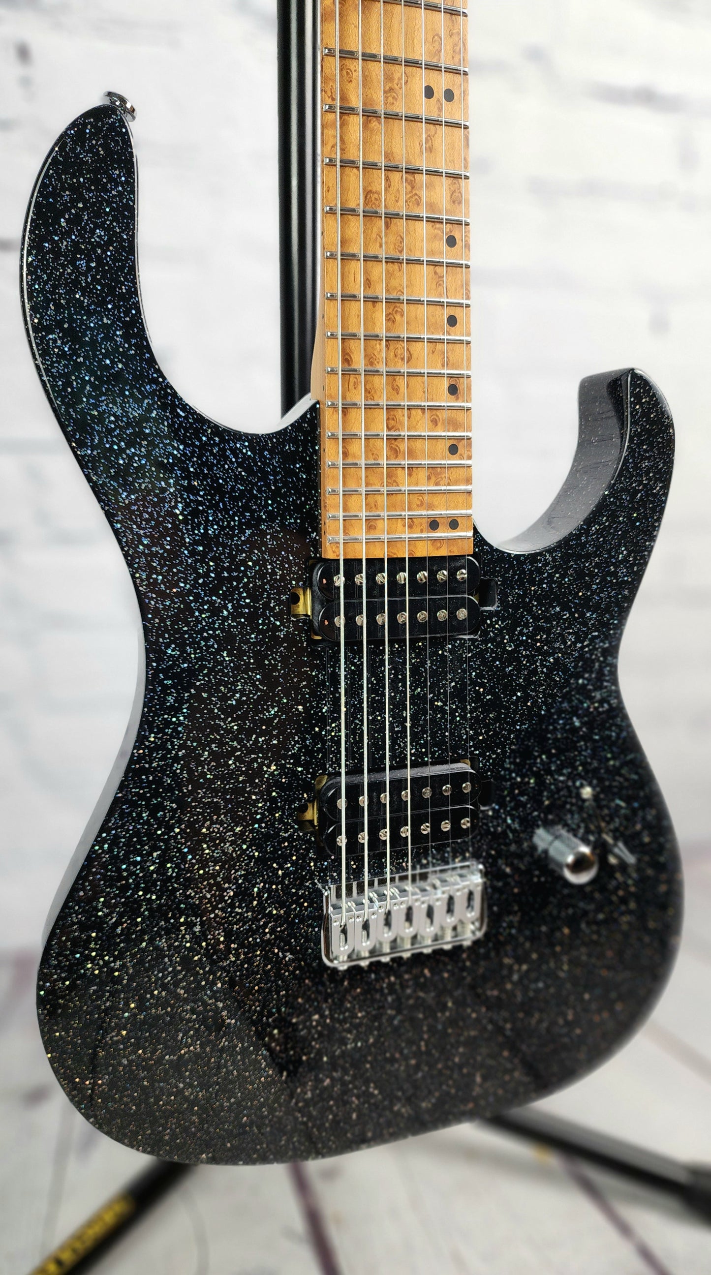 Charbonneau Guitars Scimtar 7S Production 7 String Electric Guitar Galactic Sparkle