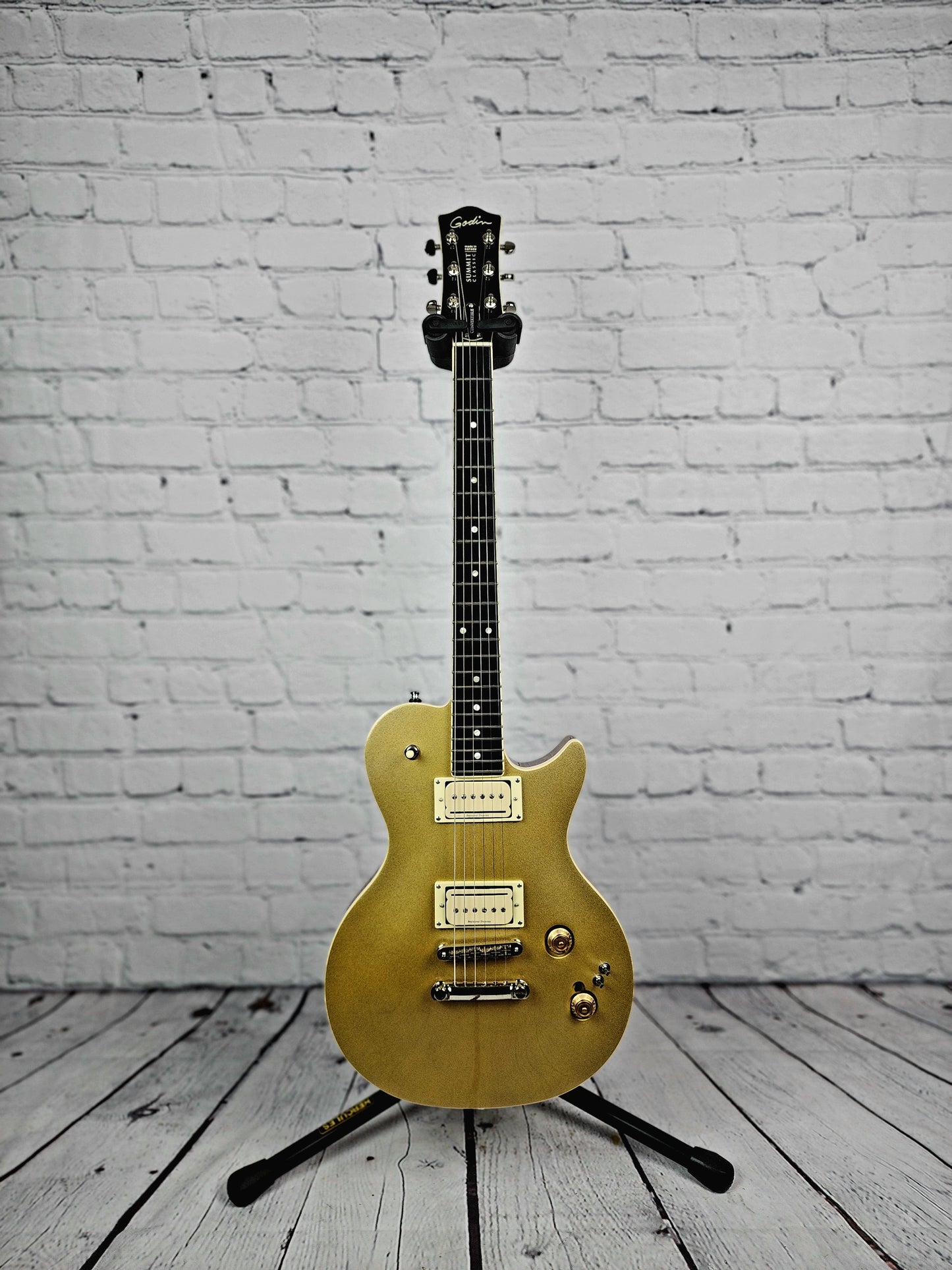 USED Godin Summit Classic Convertible Electric Guitar Gold Top